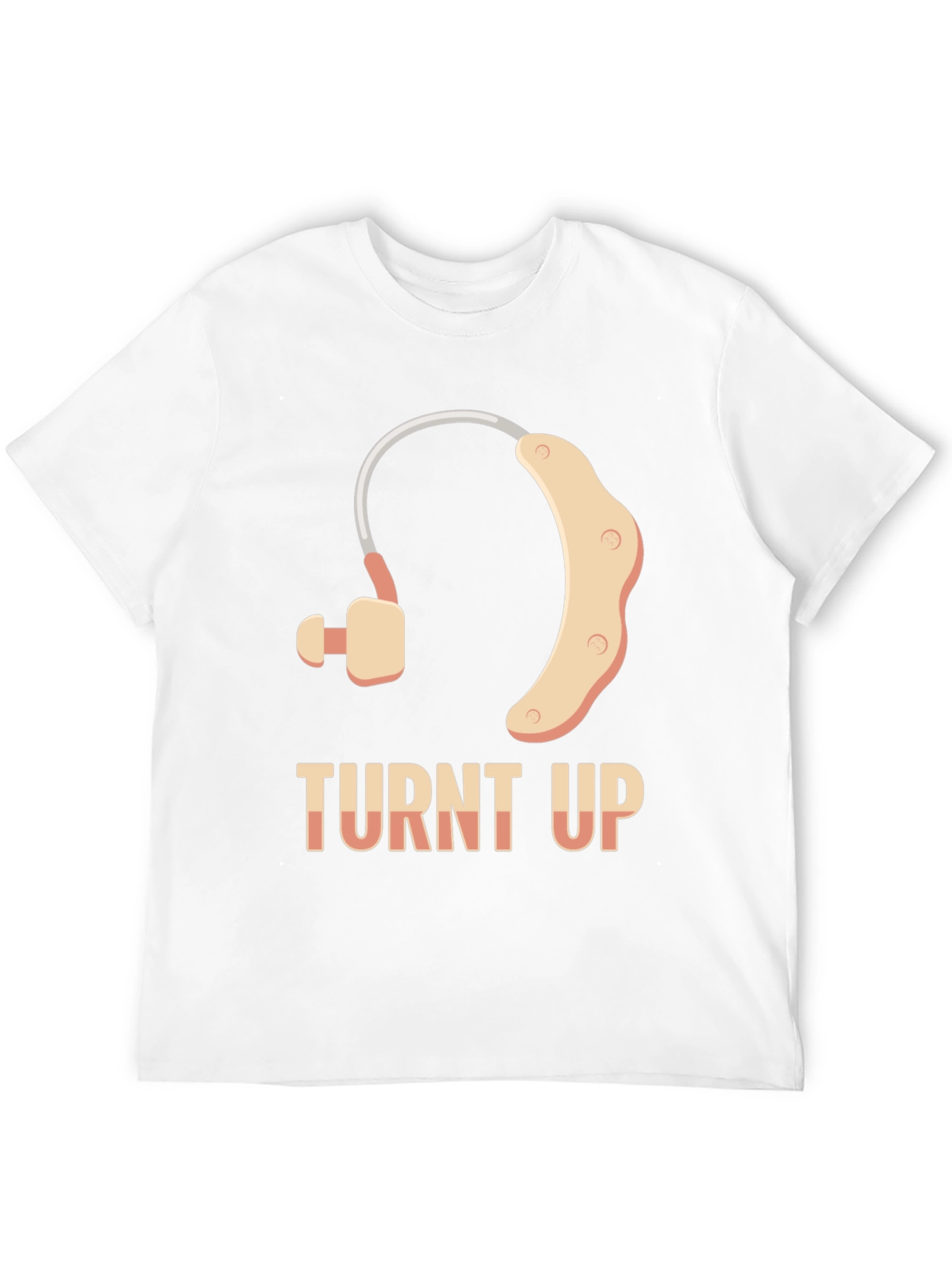 Turnt Up Hearing Aid T-Shirt - Black