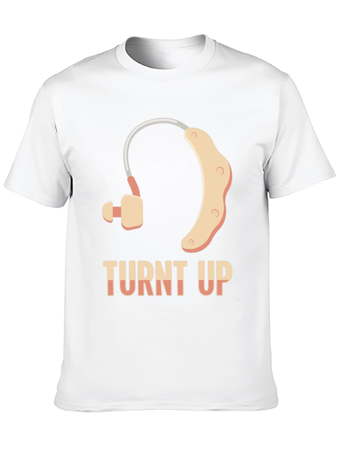 Turnt Up Hearing Aid T-Shirt - Black