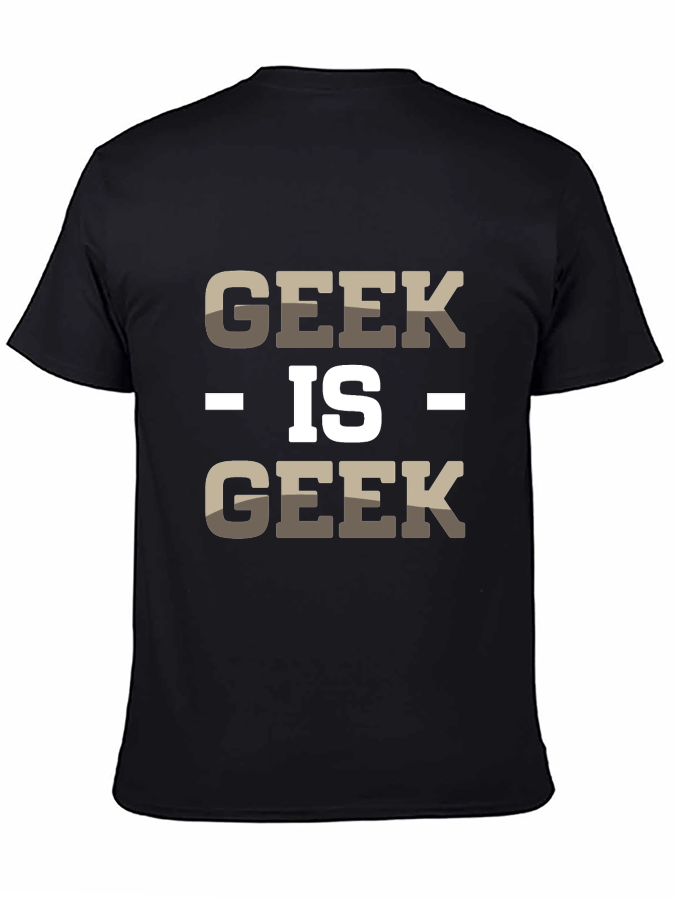 Geek Is Geek Mens Black Cotton T-Shirt