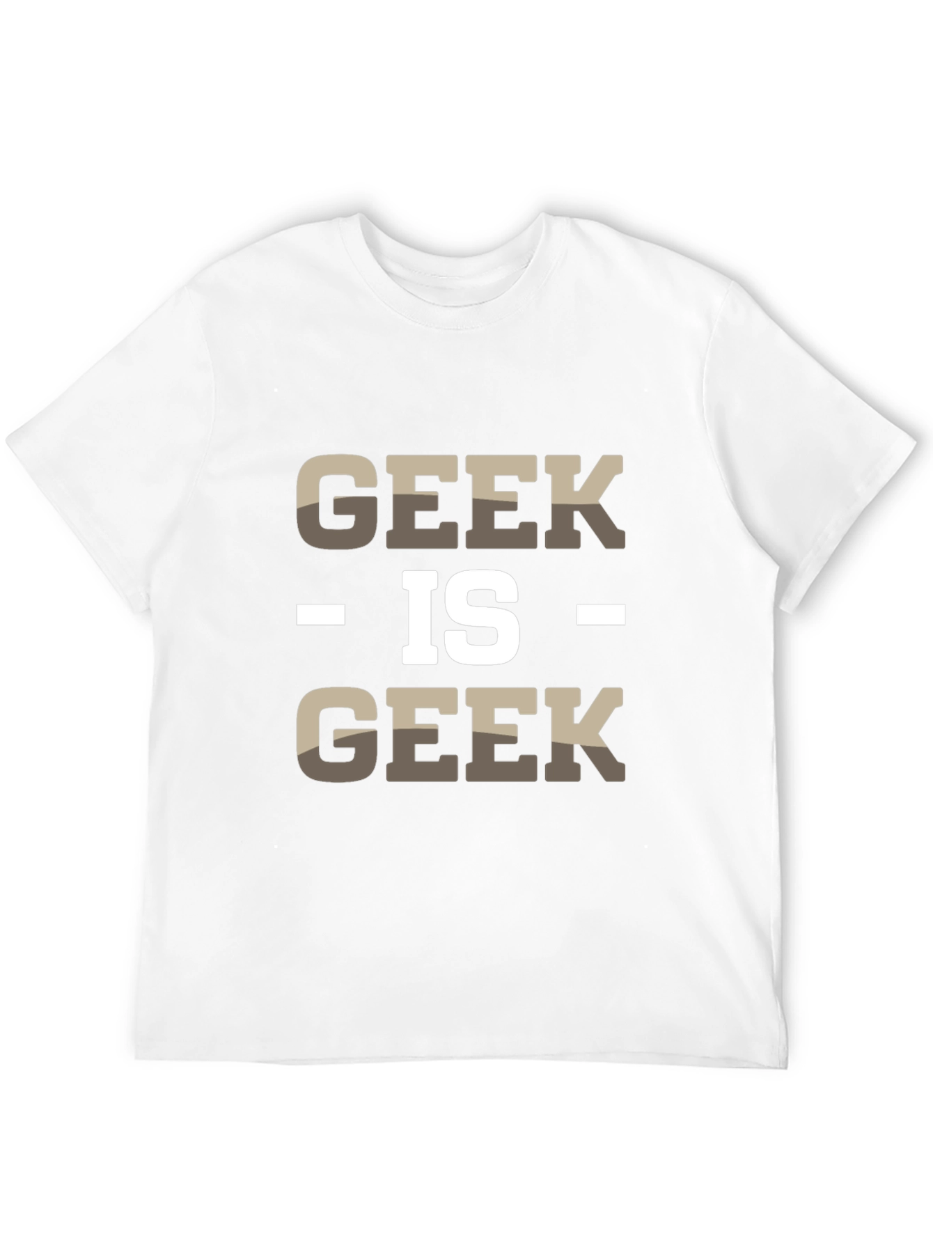 Geek Is Geek Mens Black Cotton T-Shirt