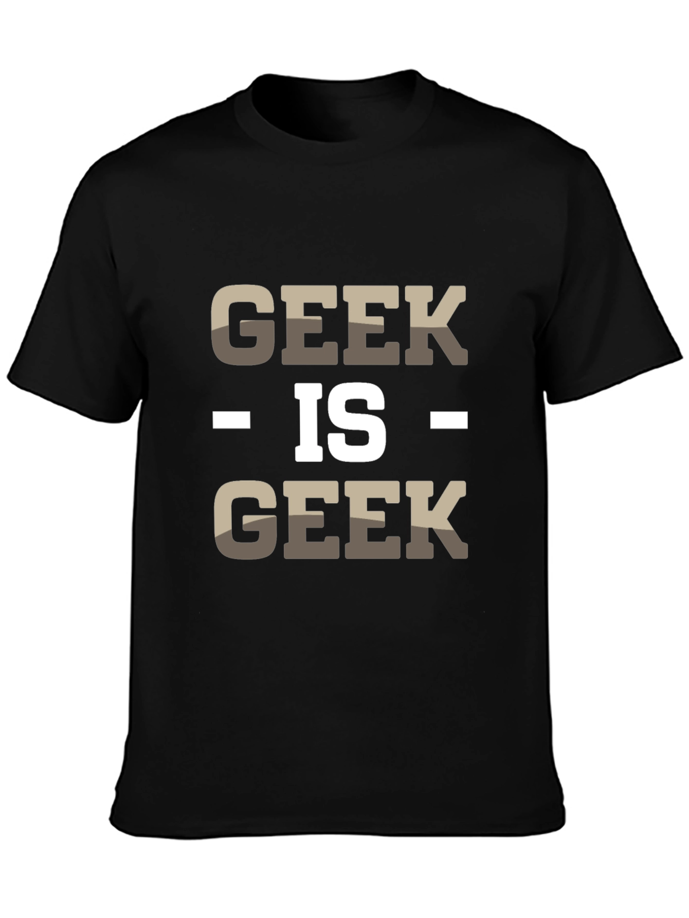 Geek Is Geek Mens Black Cotton T-Shirt