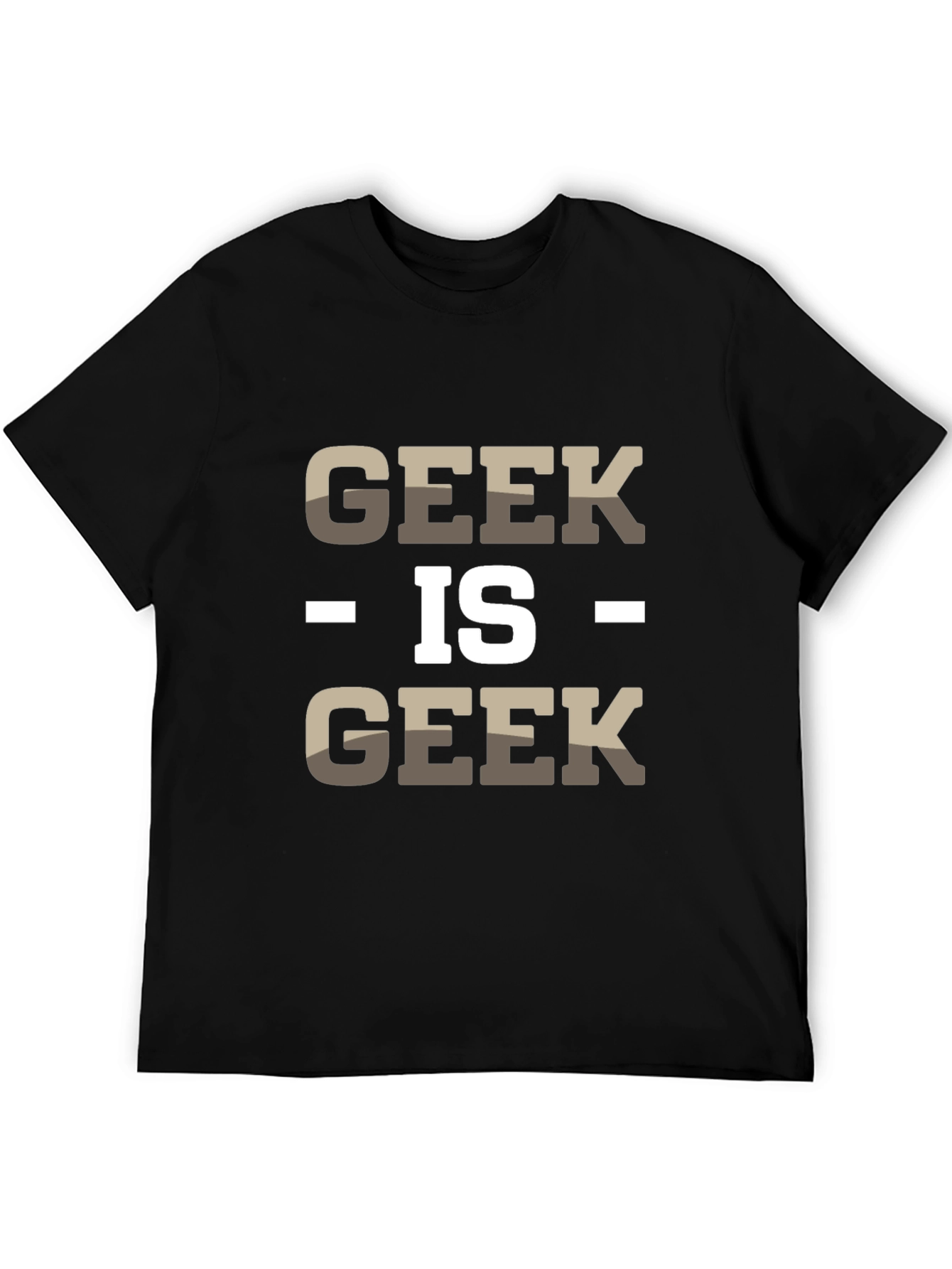 Geek Is Geek Mens Black Cotton T-Shirt