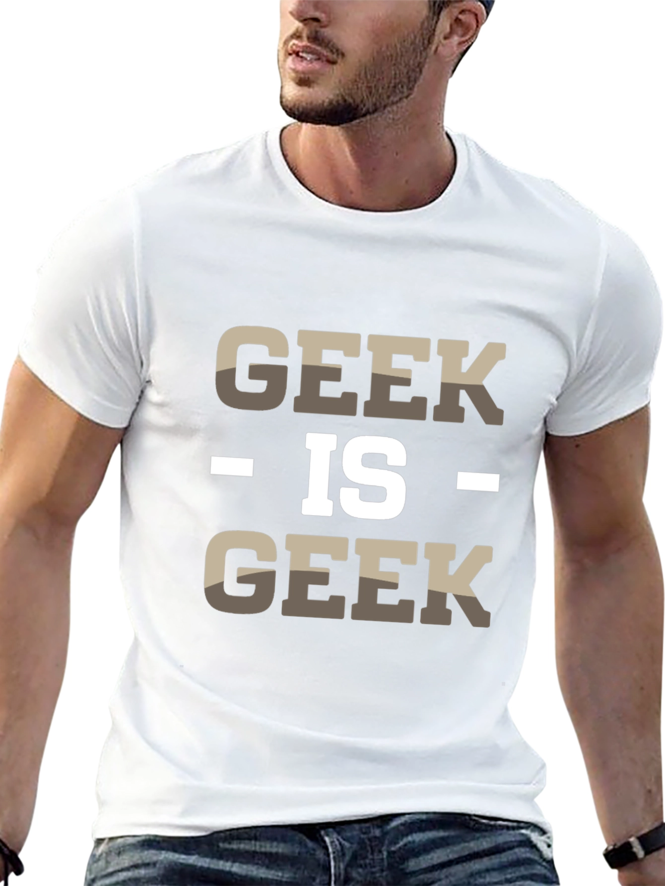 Geek Is Geek Mens Black Cotton T-Shirt