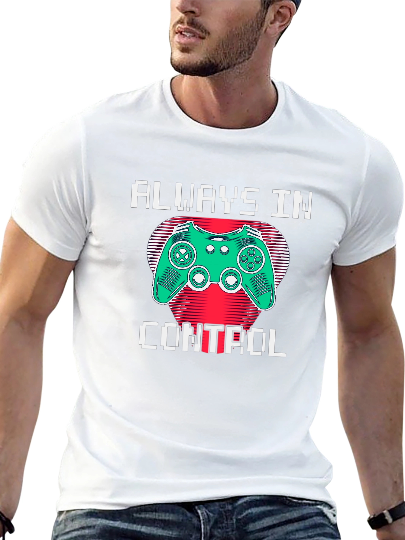 Always In Control Gamer T-Shirt - Black