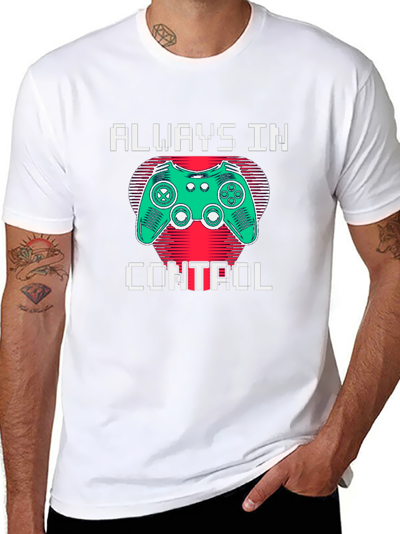 Always In Control Gamer T-Shirt - Black