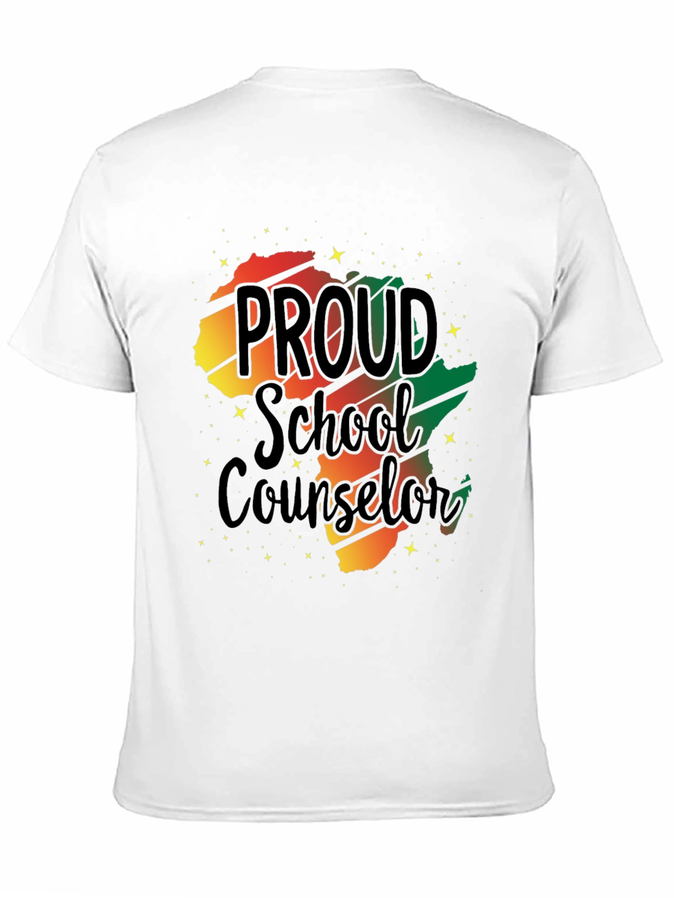 Proud School Counselor Black Pride T-Shirt