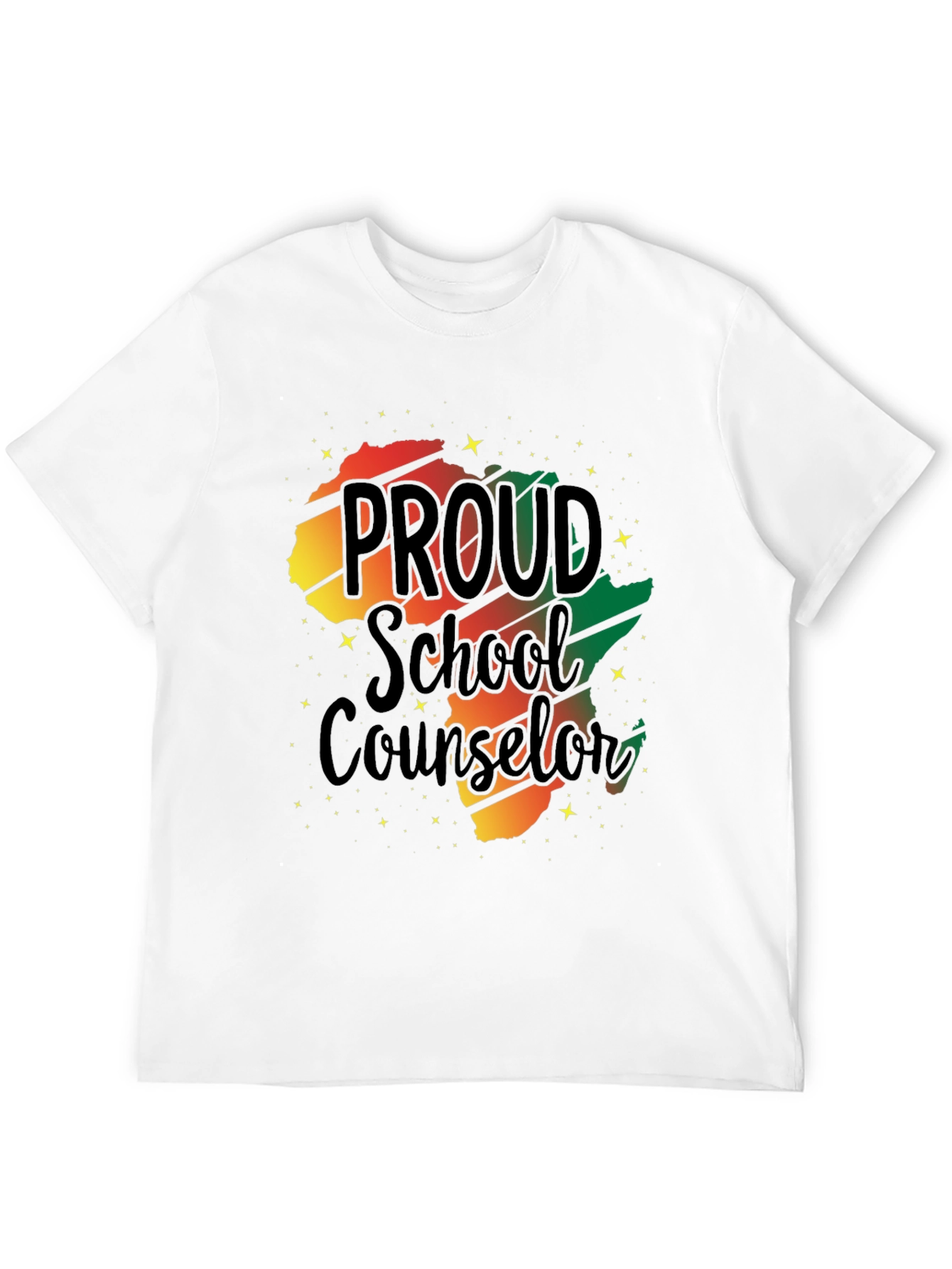 Proud School Counselor Black Pride T-Shirt