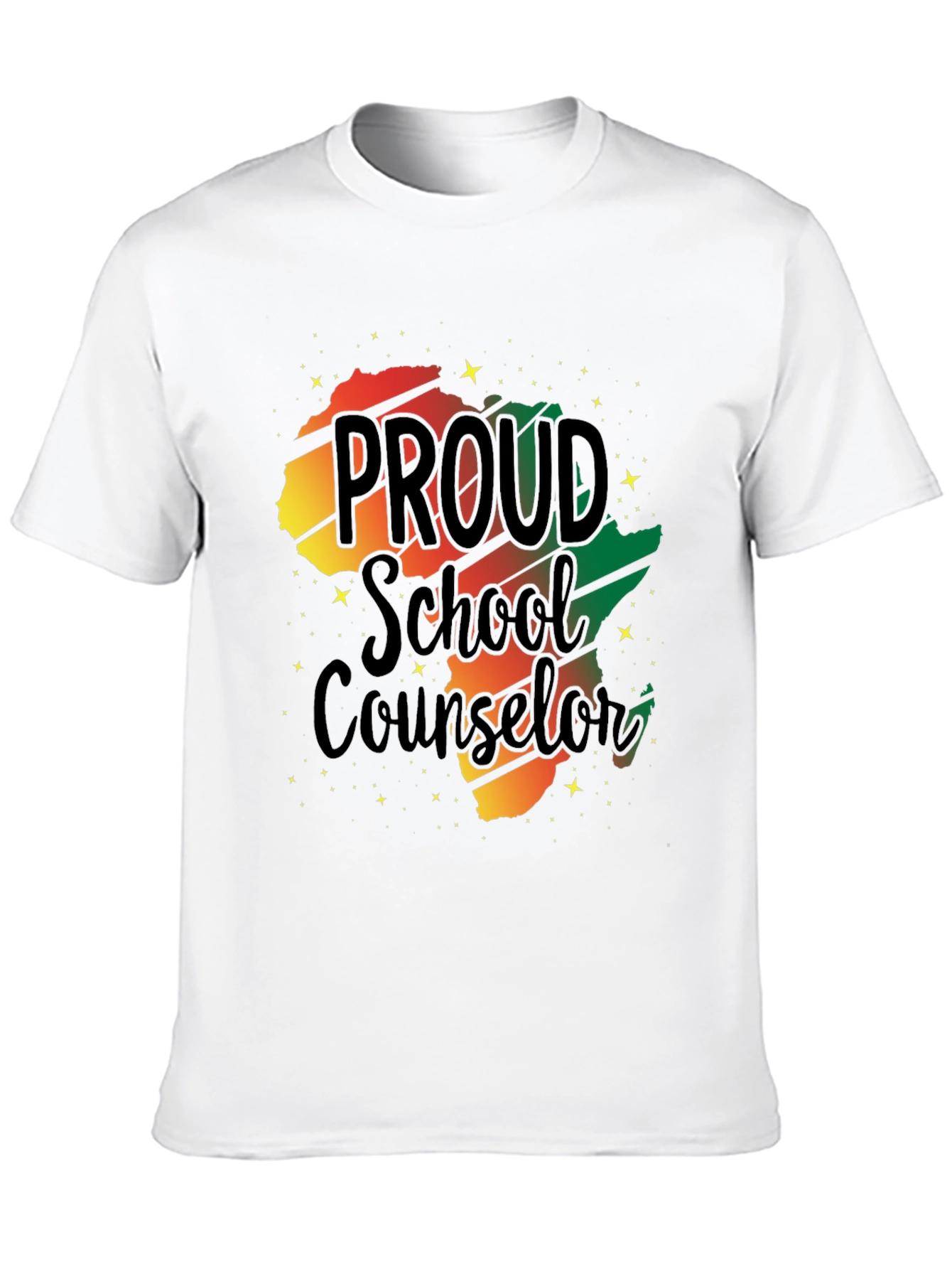 Proud School Counselor Black Pride T-Shirt
