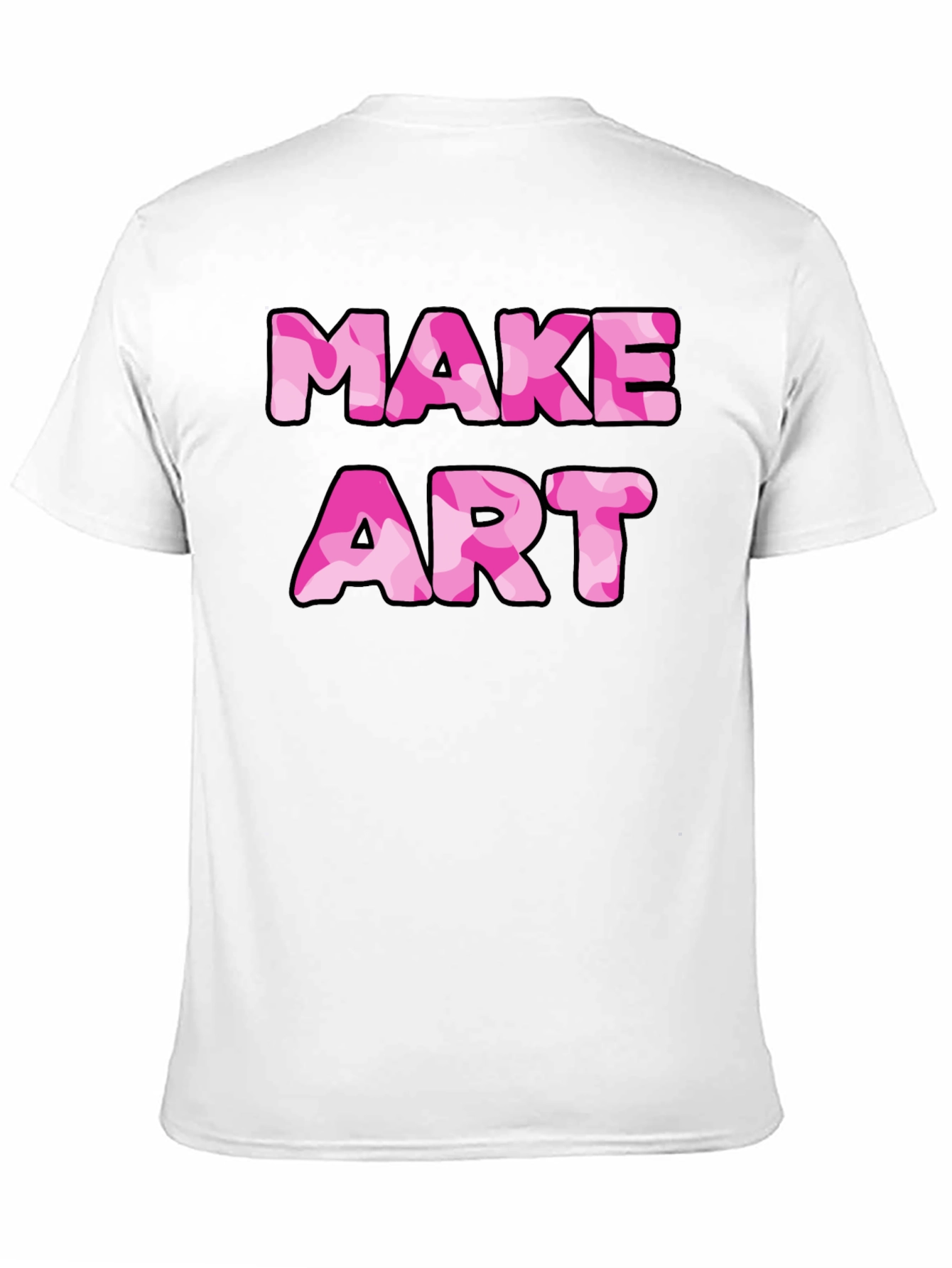 Make Art Graphic Tee - Black Cotton T-Shirt
