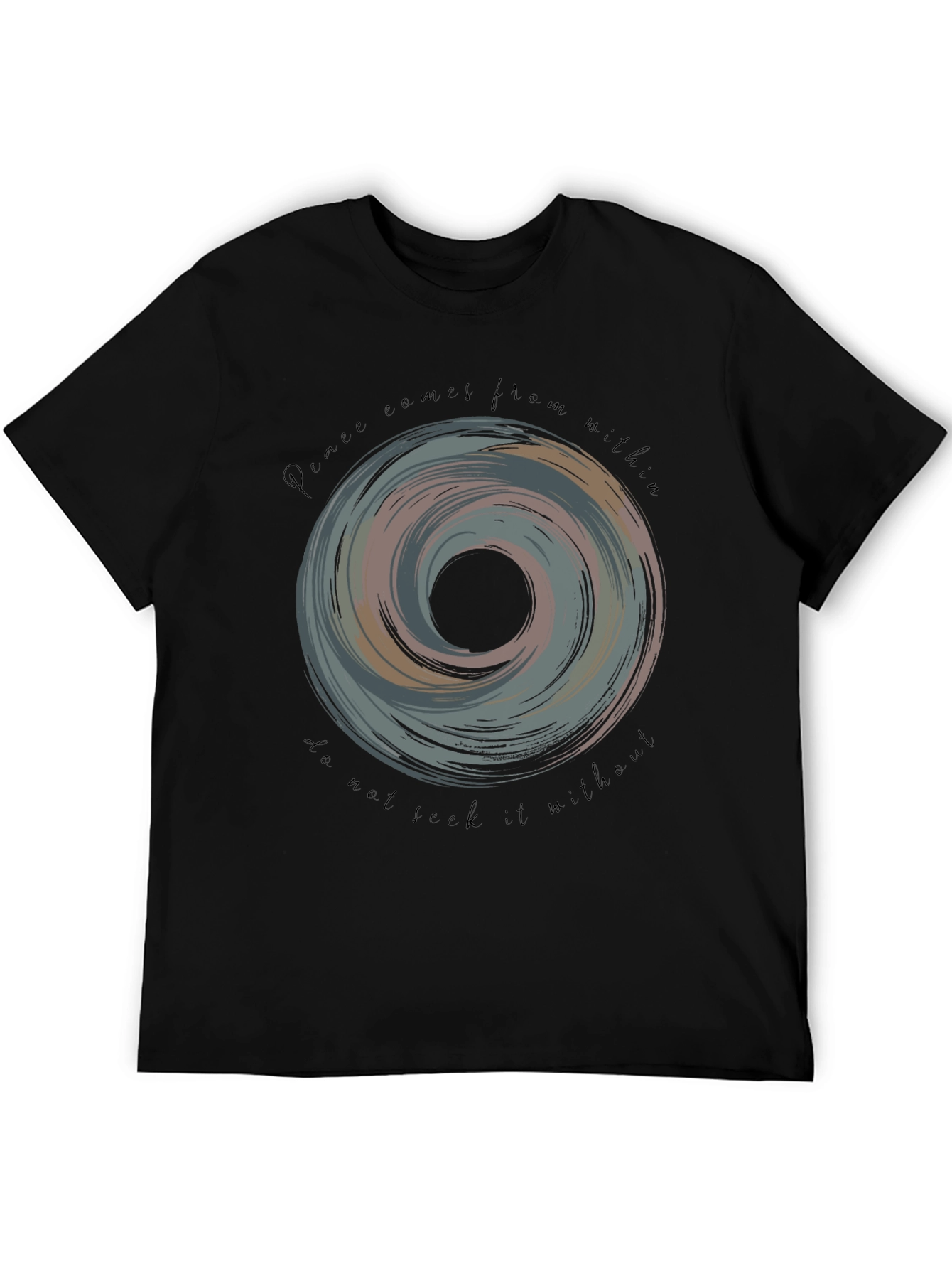 Peace Within Black Graphic Tee