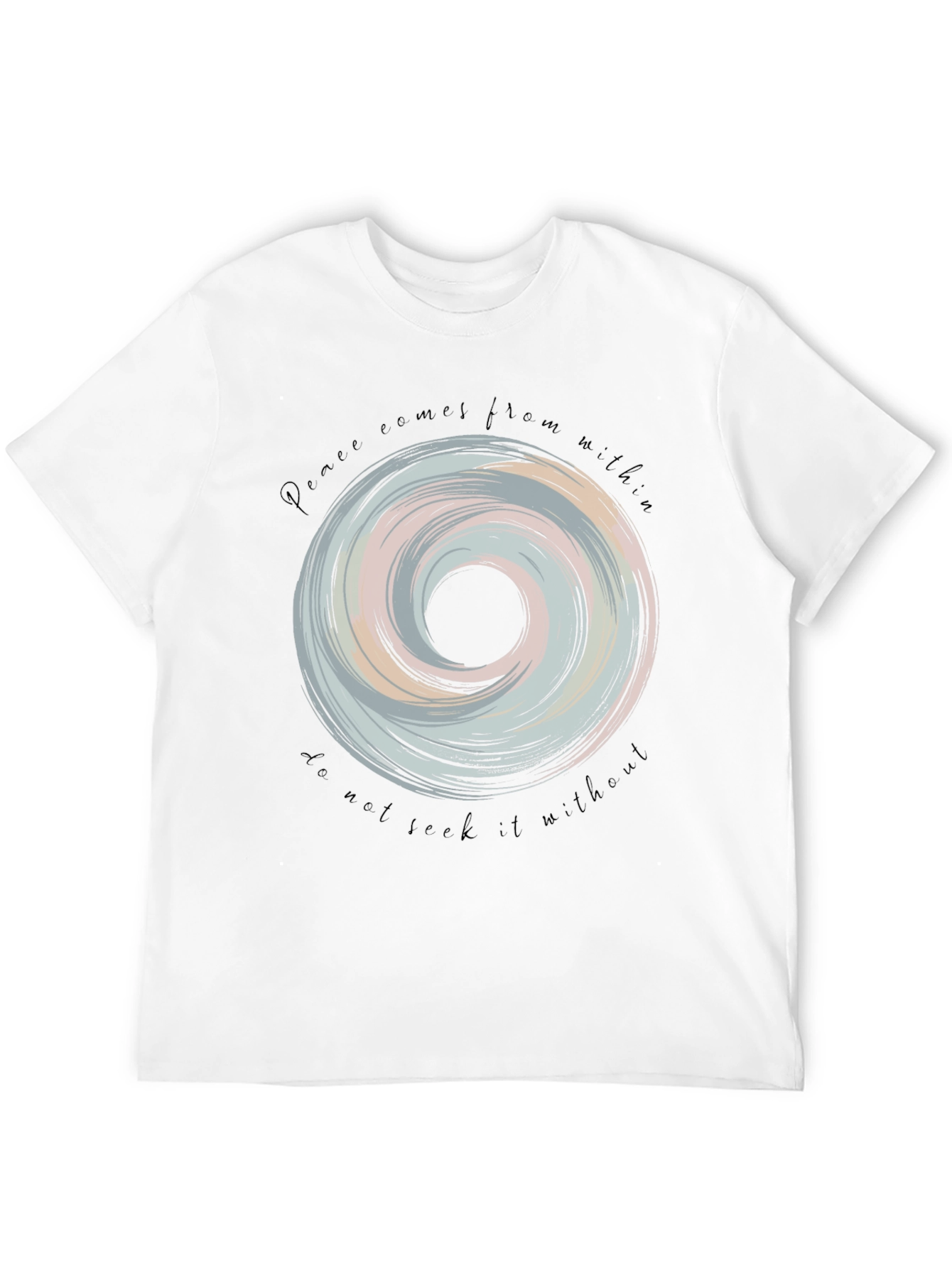 Peace Within Black Graphic Tee