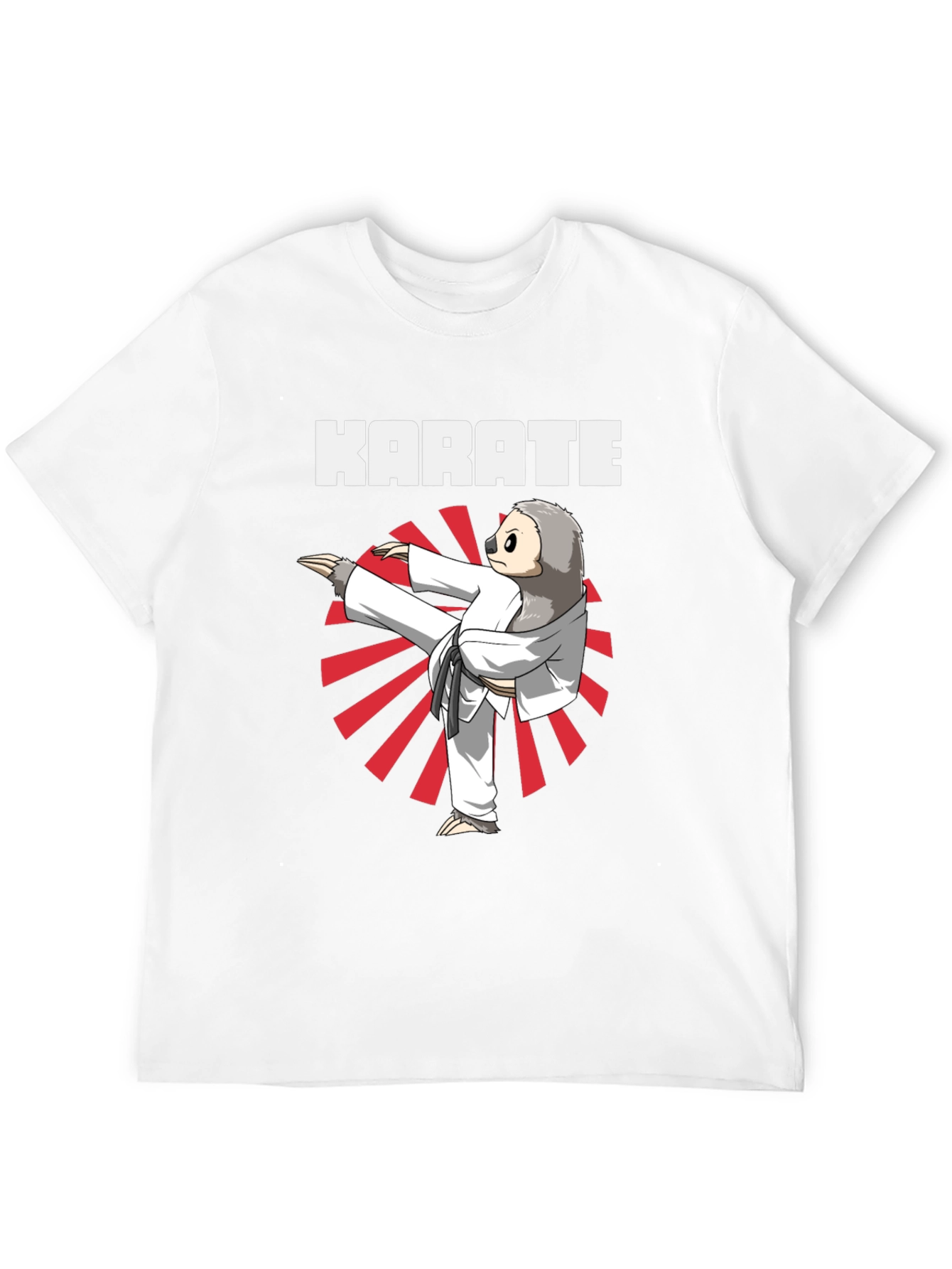Karate Sloth T-Shirt - Funny Martial Arts Tee