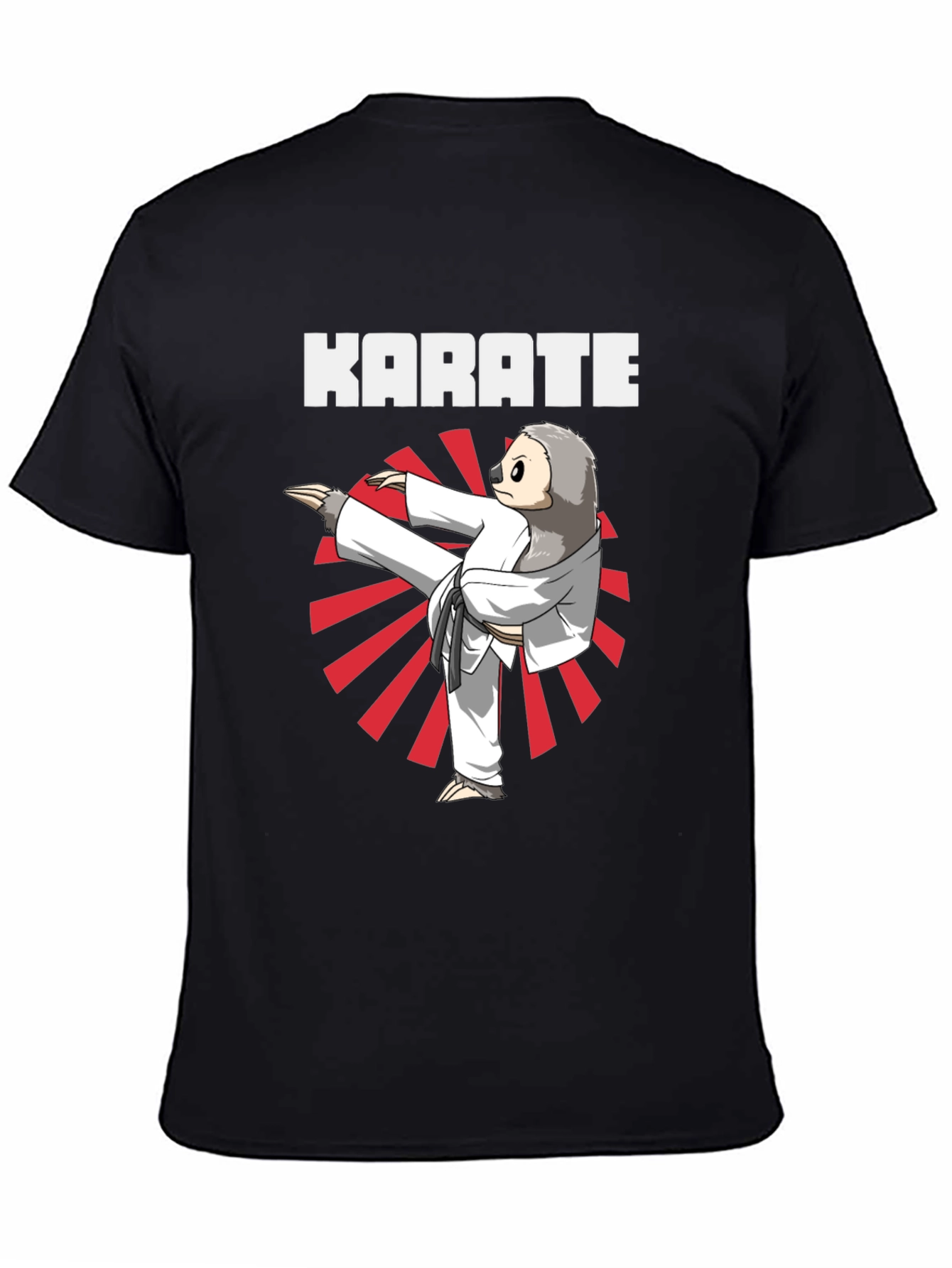 Karate Sloth T-Shirt - Funny Martial Arts Tee