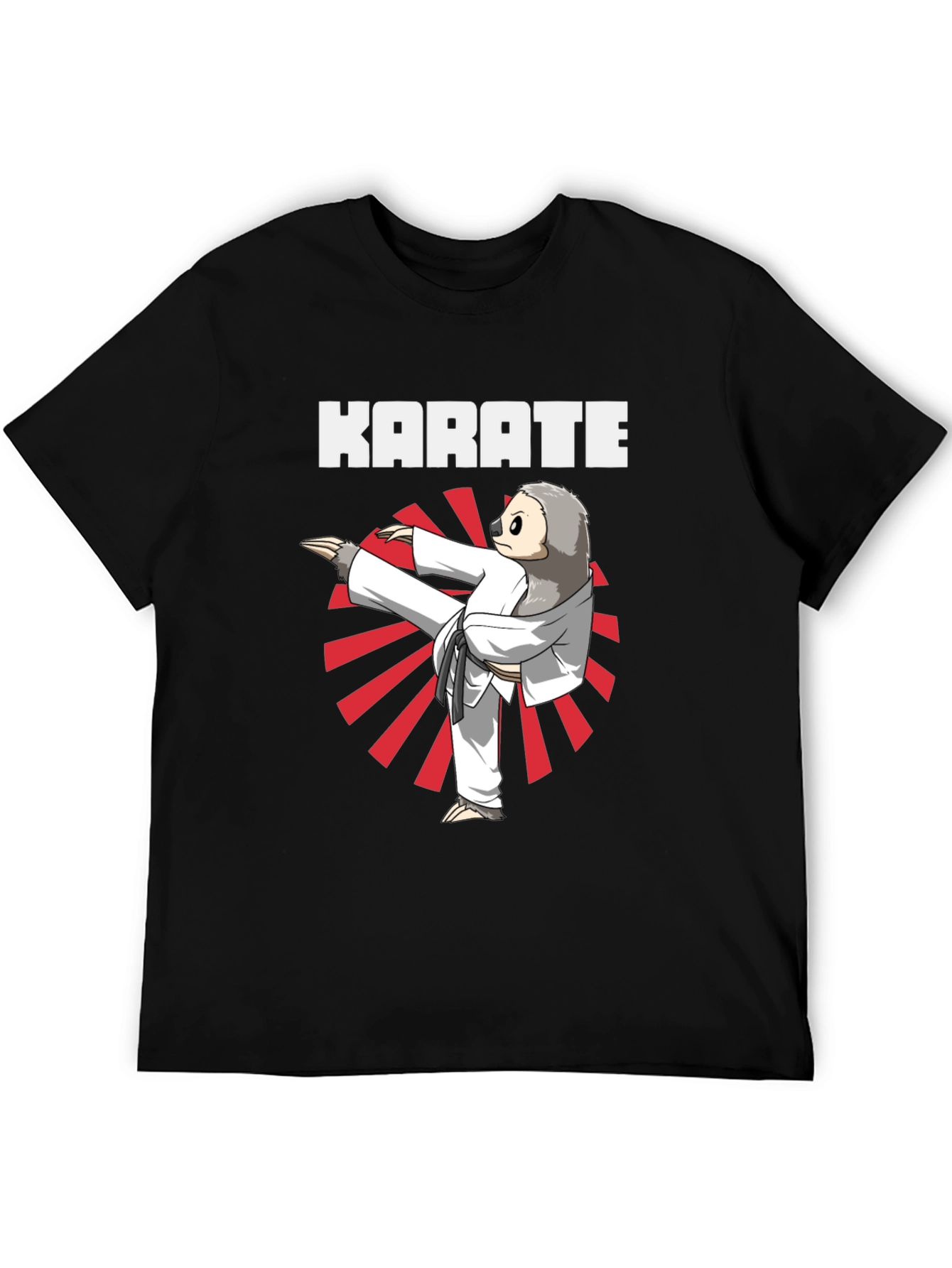 Karate Sloth T-Shirt - Funny Martial Arts Tee