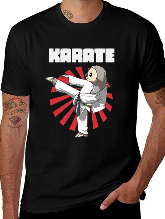 Karate Sloth T-Shirt - Funny Martial Arts Tee