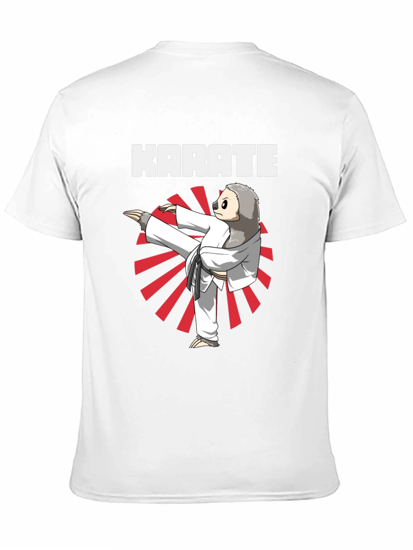 Karate Sloth T-Shirt - Funny Martial Arts Tee