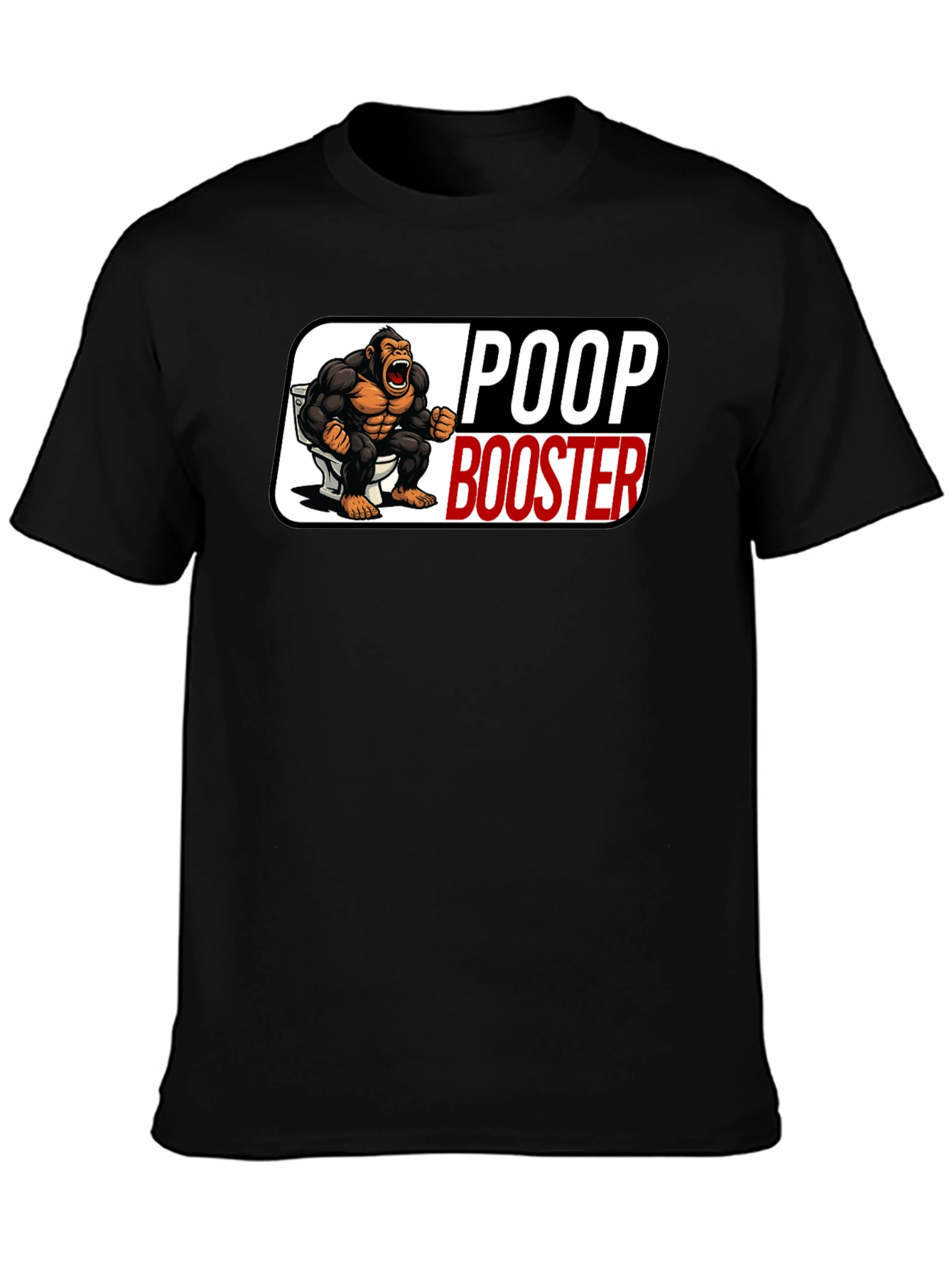 Poop Booster Gorilla Graphic T-Shirt