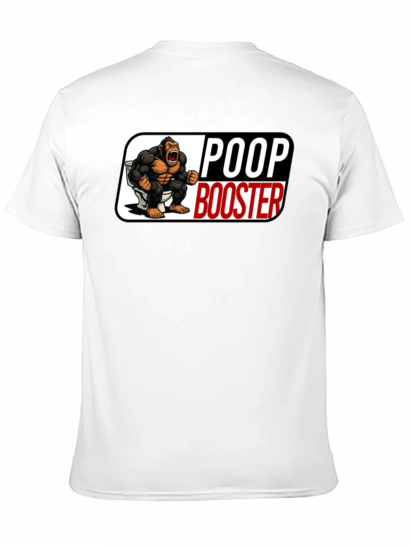Poop Booster Gorilla Graphic T-Shirt