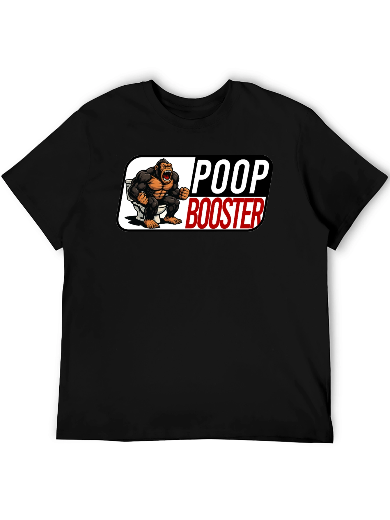Poop Booster Gorilla Graphic T-Shirt