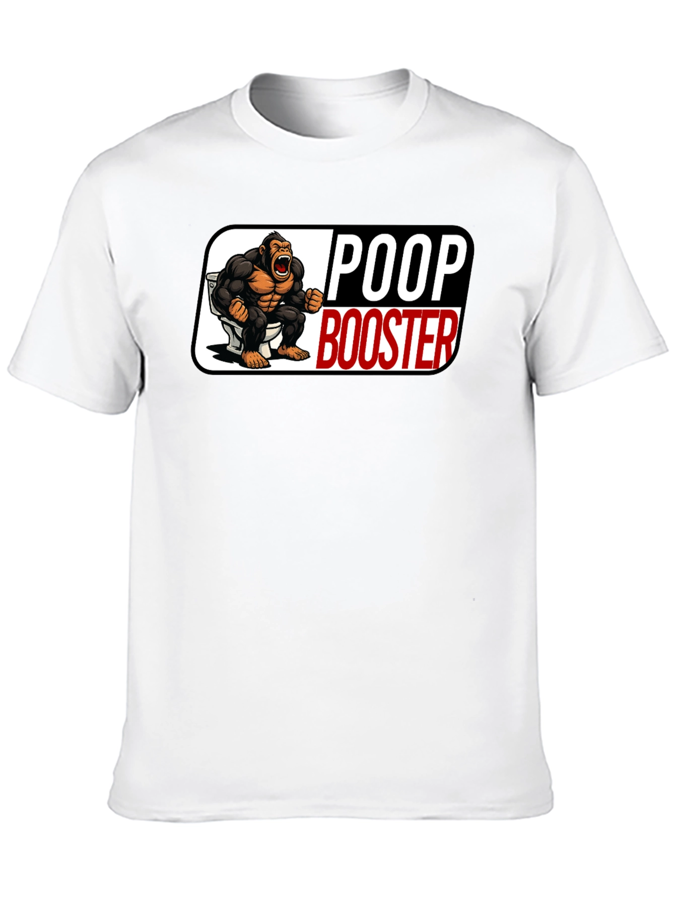 Poop Booster Gorilla Graphic T-Shirt