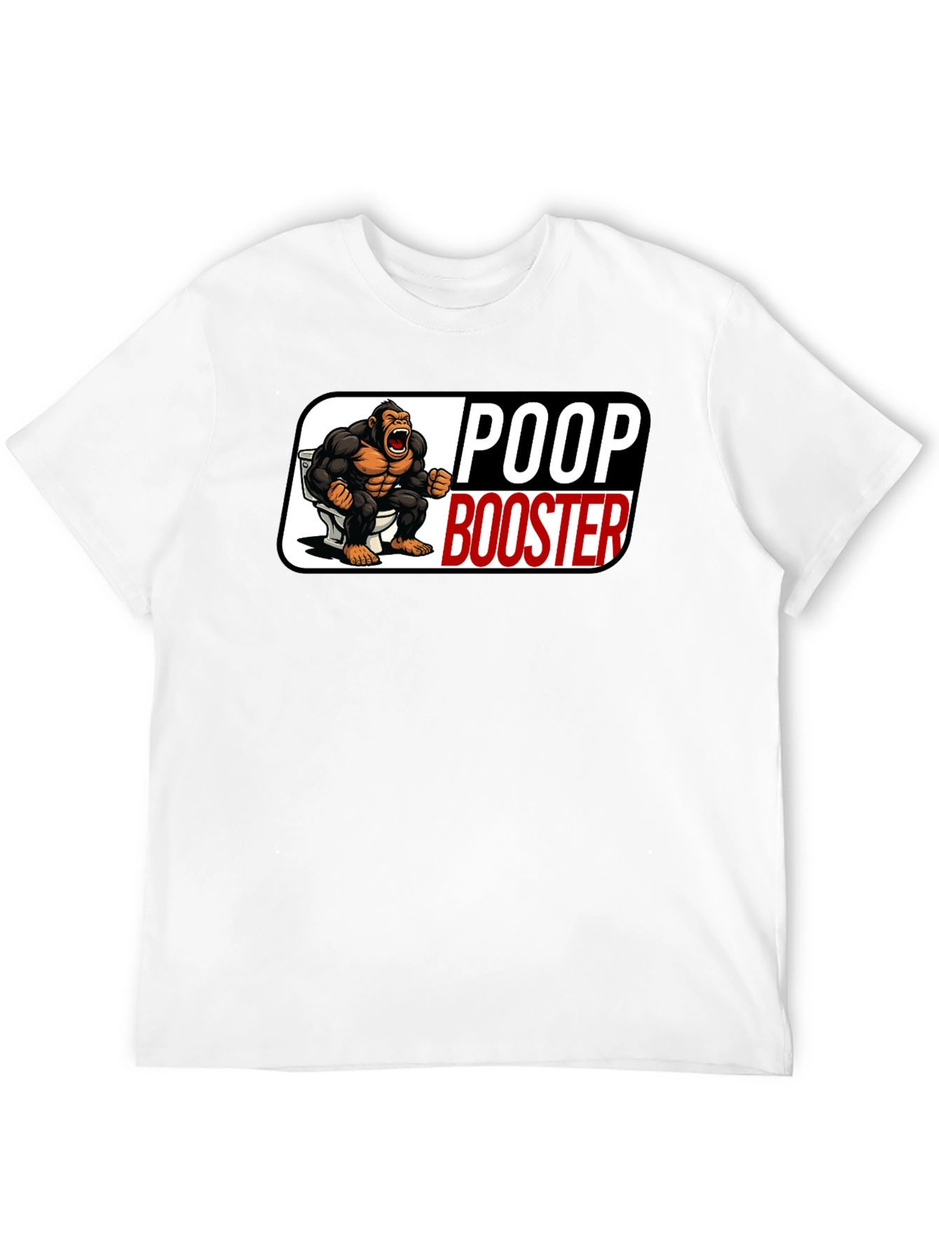 Poop Booster Gorilla Graphic T-Shirt