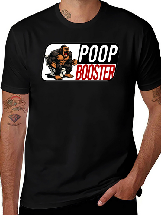 Poop Booster Gorilla Graphic T-Shirt