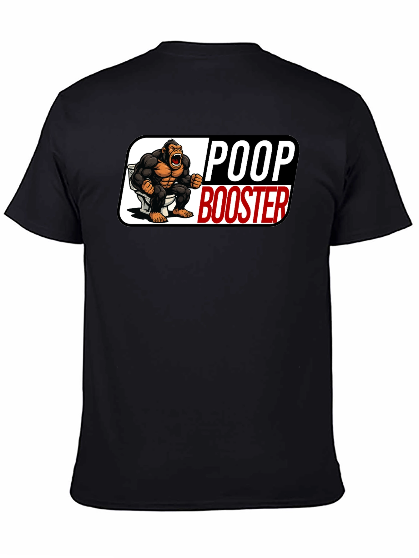 Poop Booster Gorilla Graphic T-Shirt