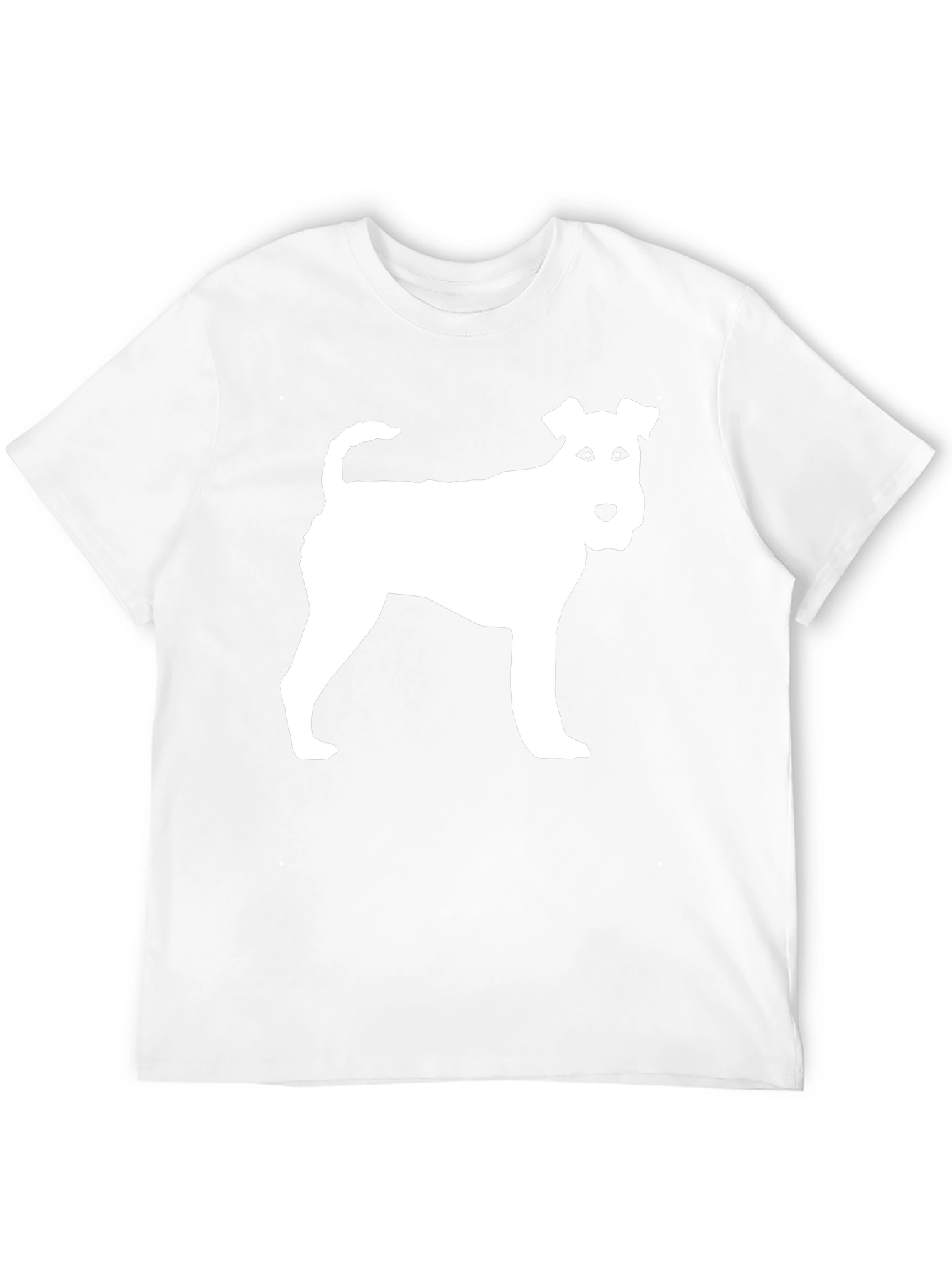 Fox Terrier Silhouette Tee - Black Cotton Blend
