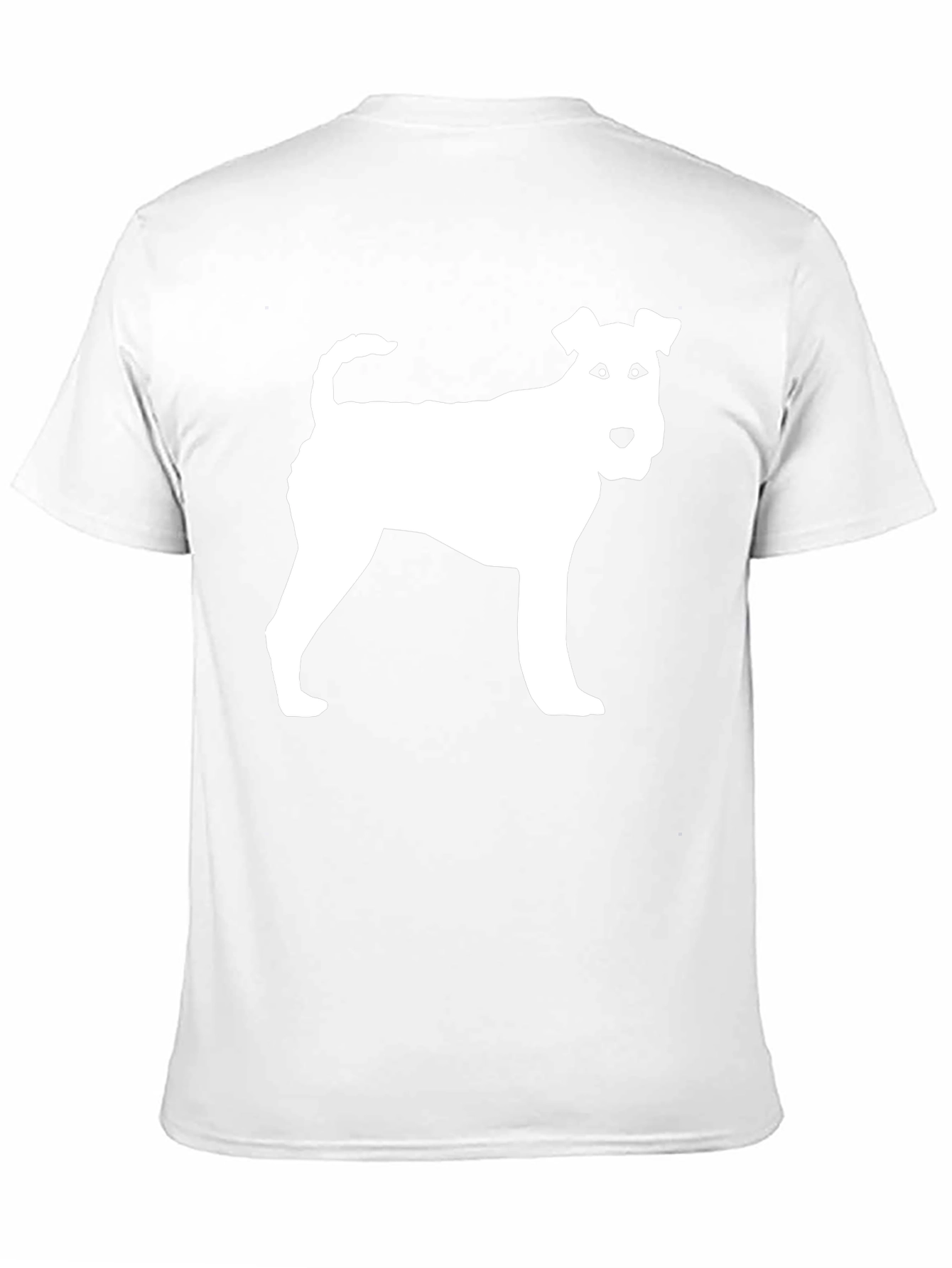 Fox Terrier Silhouette Tee - Black Cotton Blend