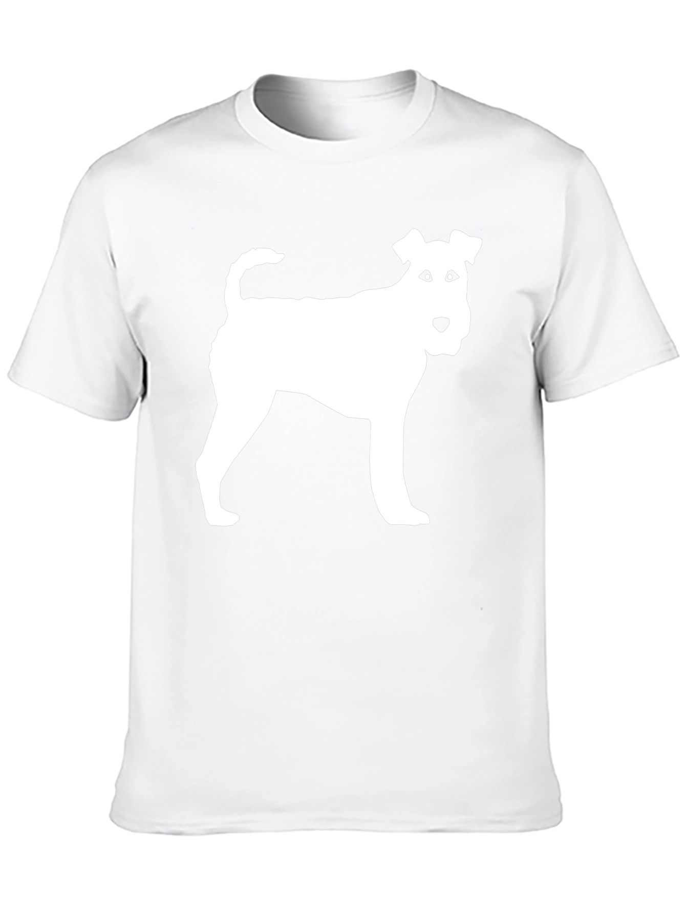 Fox Terrier Silhouette Tee - Black Cotton Blend