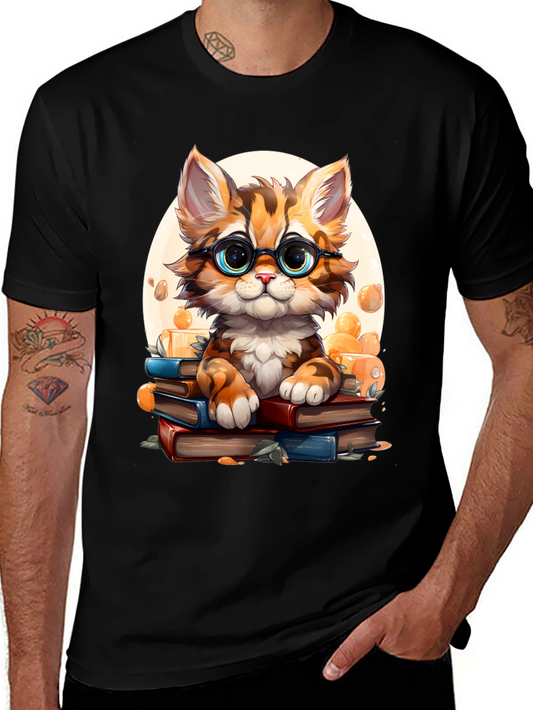 Bookish Cat Graphic Tee