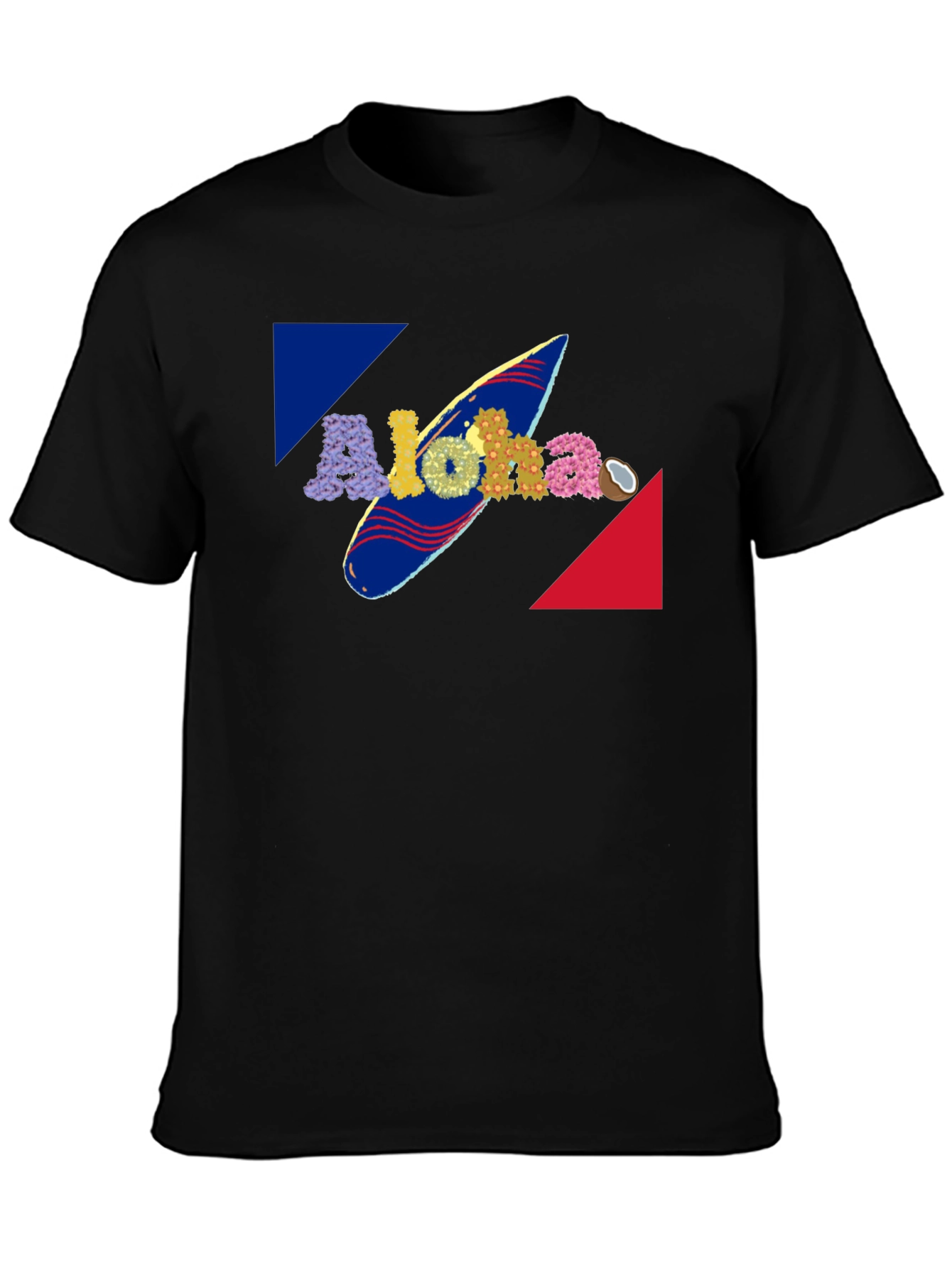 Aloha Surfboard Graphic Tee - Tropical Vibe