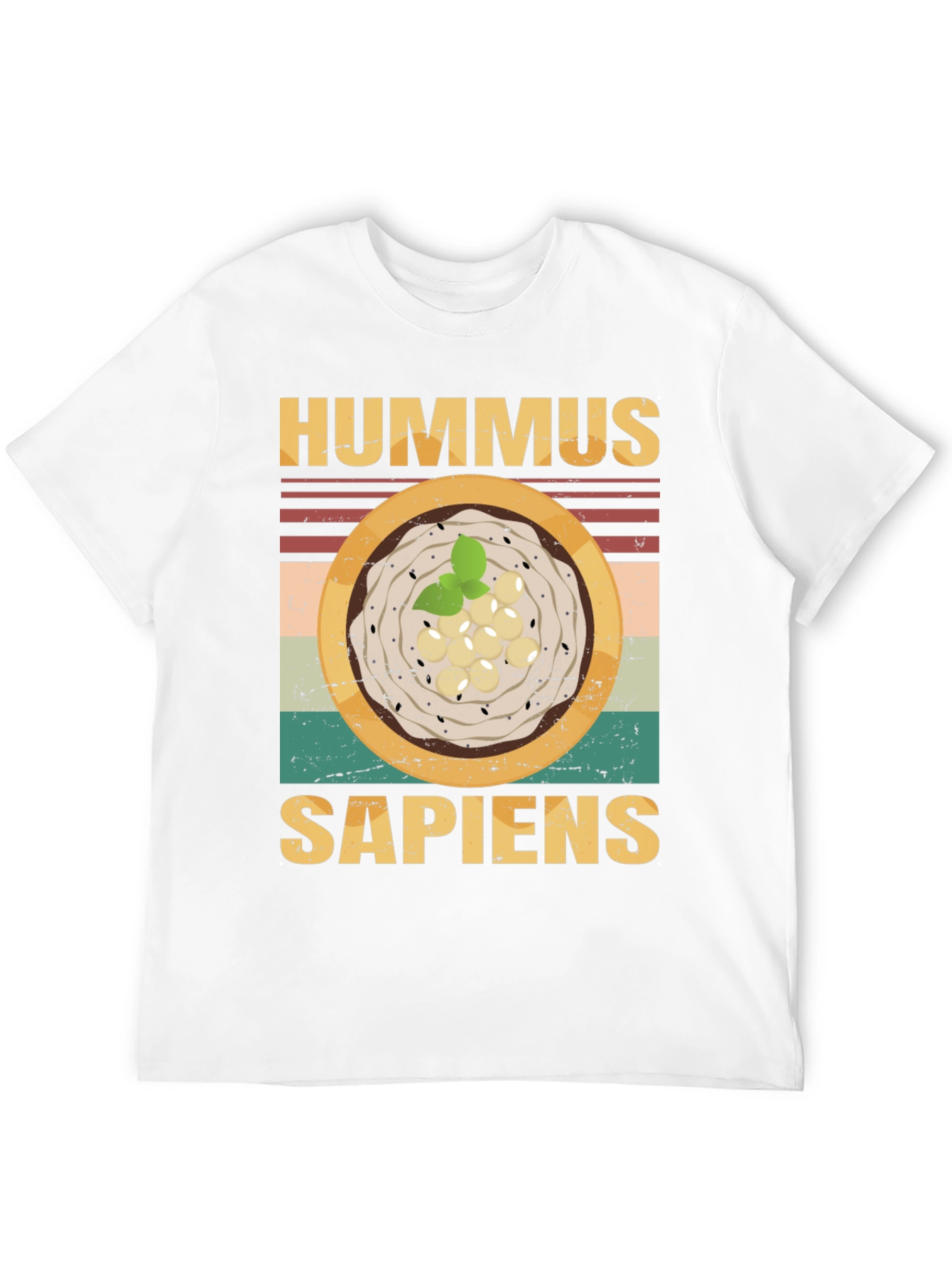 Hummus Sapiens Graphic Tee - Funny Food Lovers T-Shirt