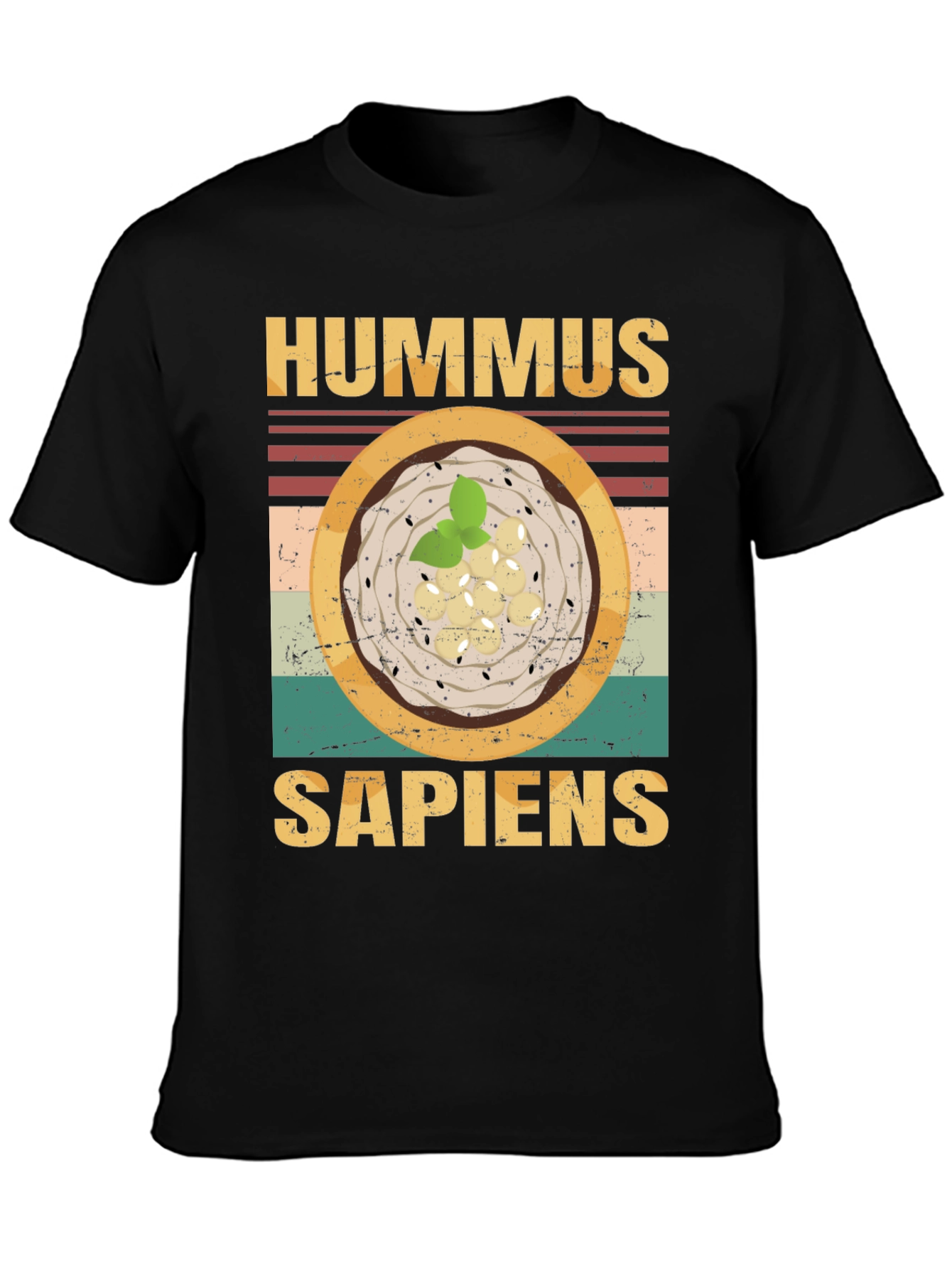 Hummus Sapiens Graphic Tee - Funny Food Lovers T-Shirt