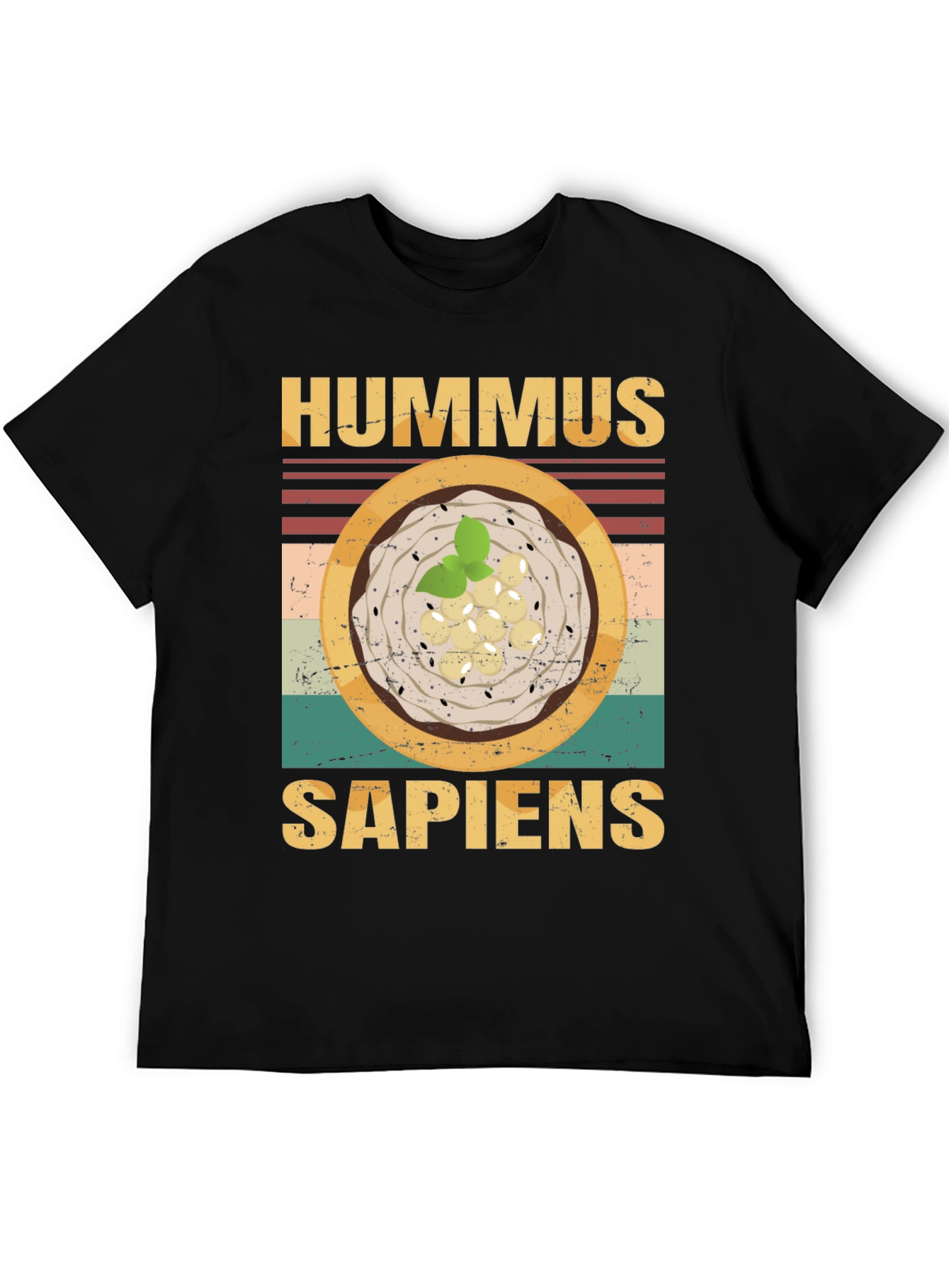 Hummus Sapiens Graphic Tee - Funny Food Lovers T-Shirt