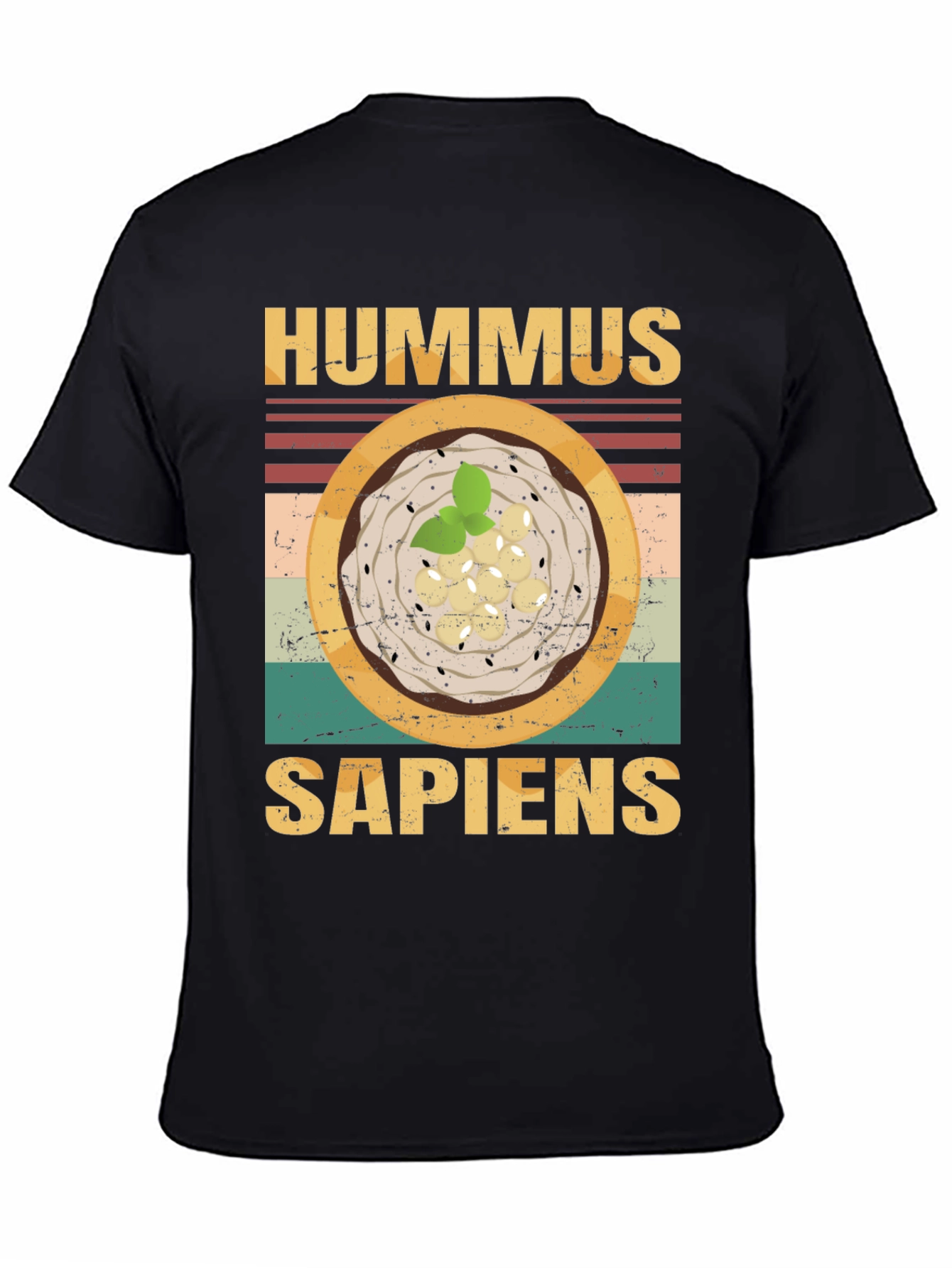 Hummus Sapiens Graphic Tee - Funny Food Lovers T-Shirt