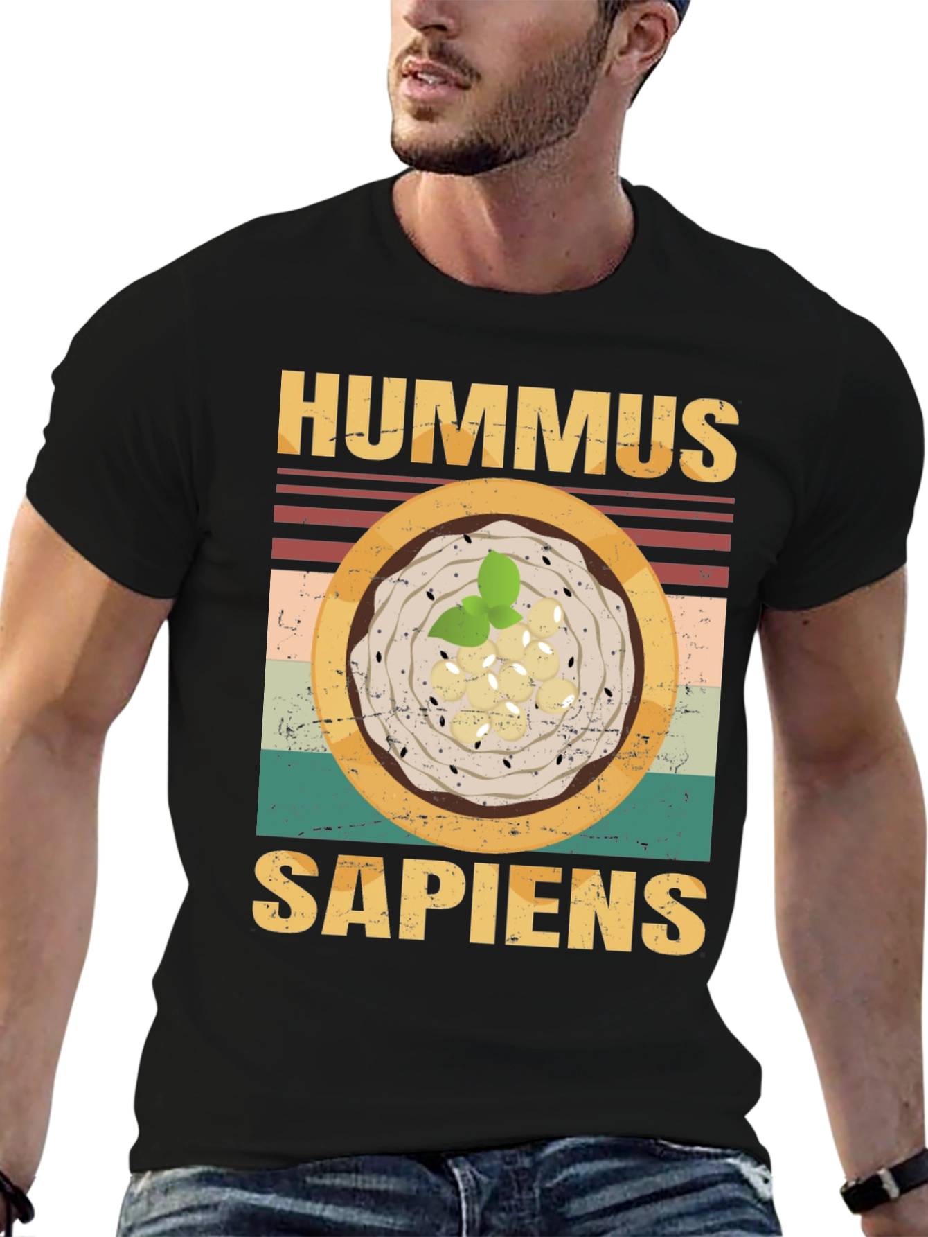 Hummus Sapiens Graphic Tee - Funny Food Lovers T-Shirt