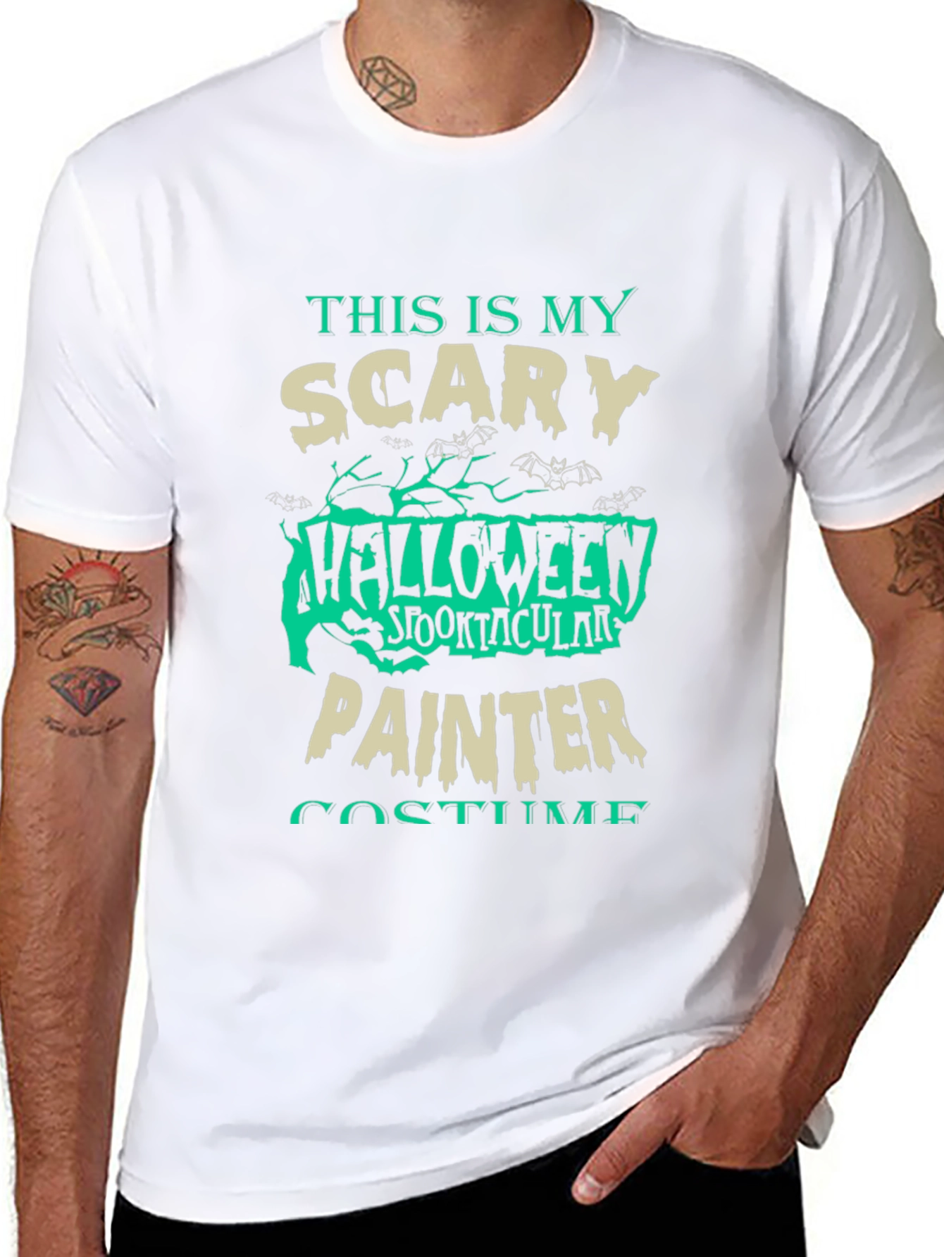 Scary Halloween Painter Costume T-Shirt