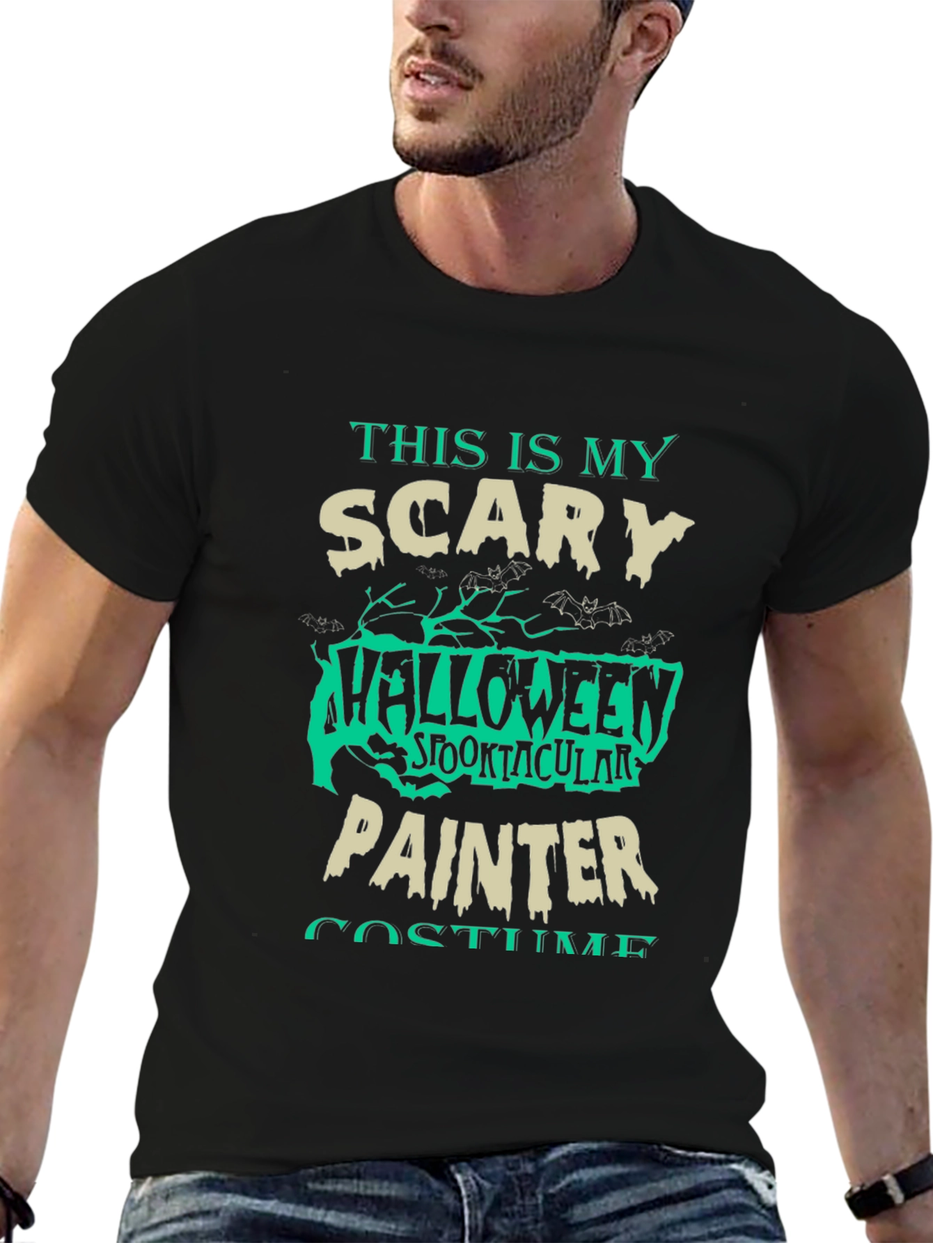 Scary Halloween Painter Costume T-Shirt