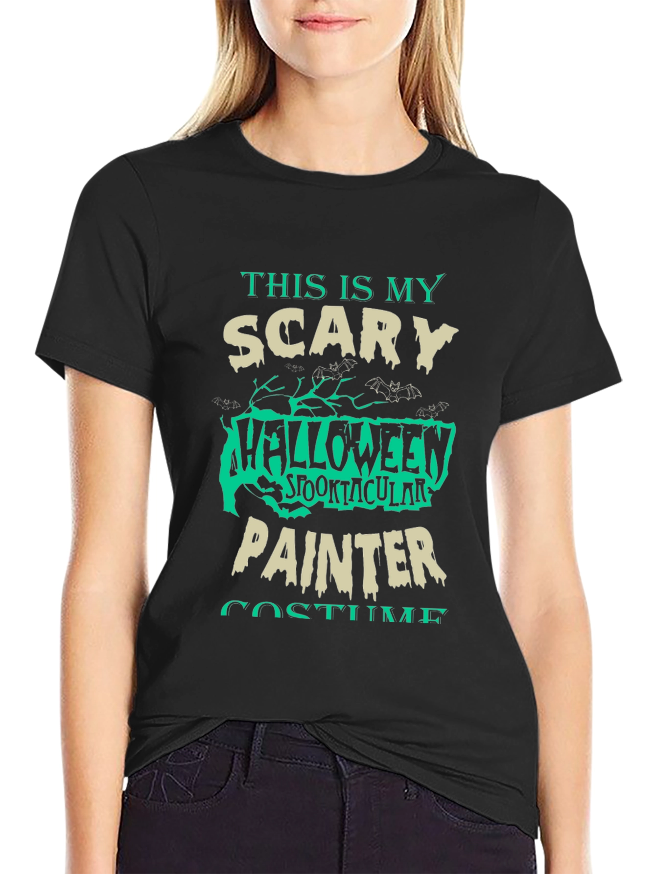 Scary Halloween Painter Costume T-Shirt