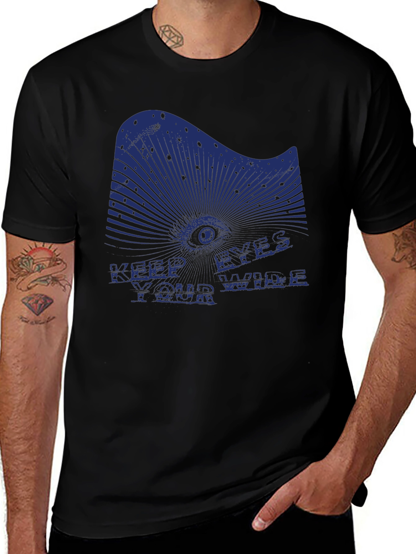 Keep Your Eyes Wide T-Shirt - Edgy Graphic Tee
