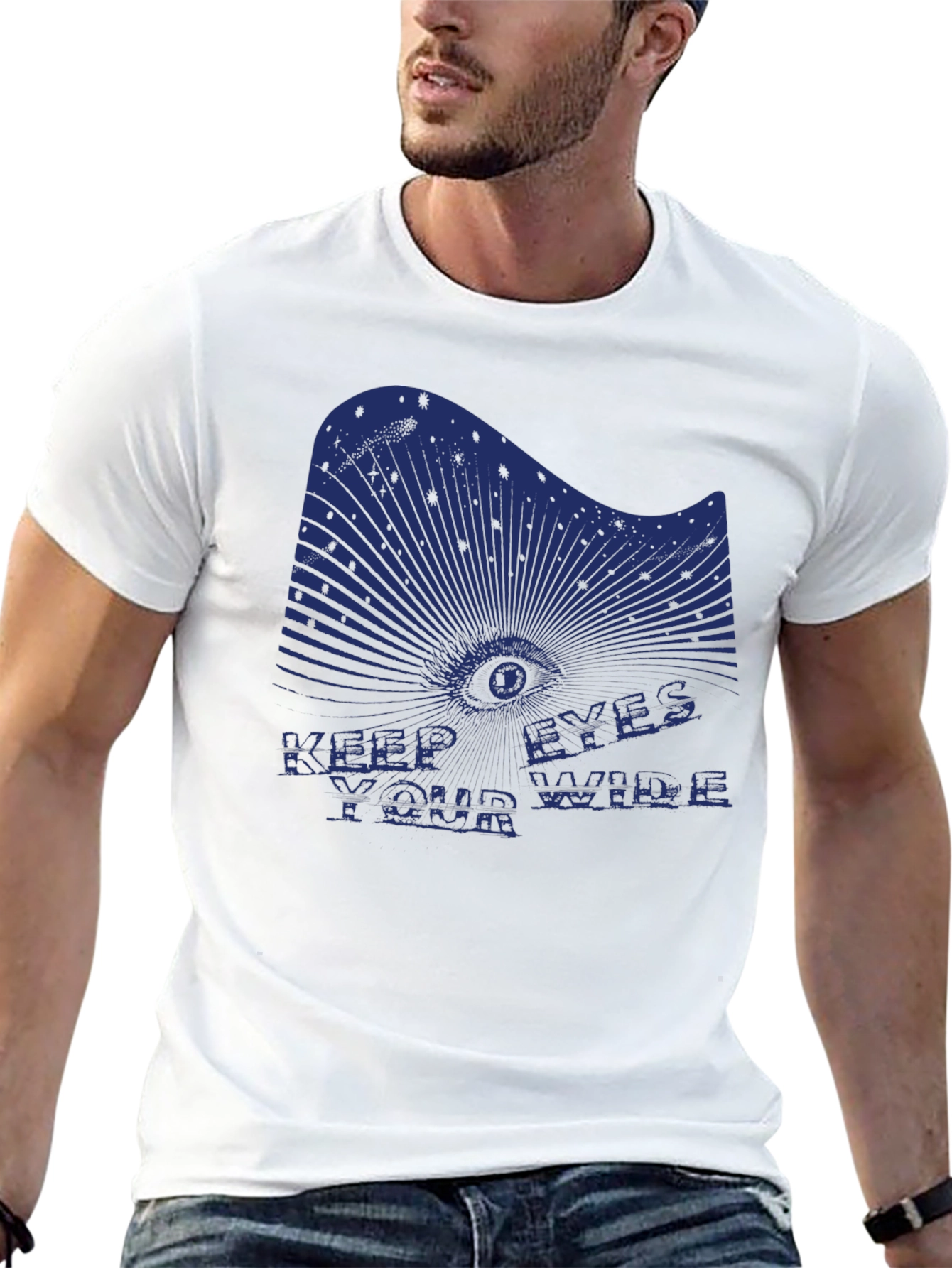 Keep Your Eyes Wide T-Shirt - Edgy Graphic Tee