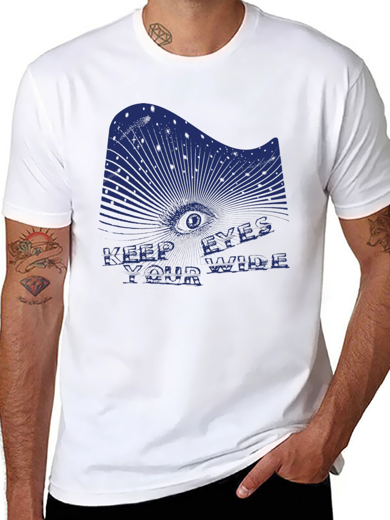 Keep Your Eyes Wide T-Shirt - Edgy Graphic Tee