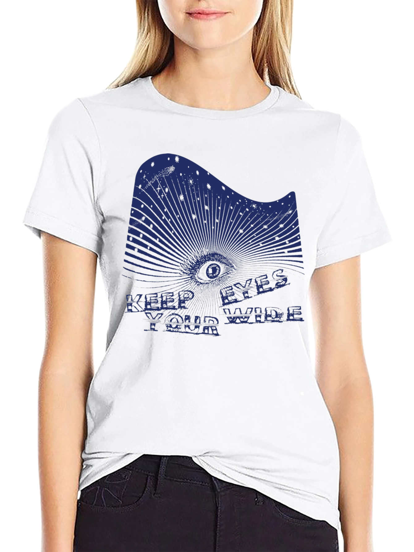 Keep Your Eyes Wide T-Shirt - Edgy Graphic Tee