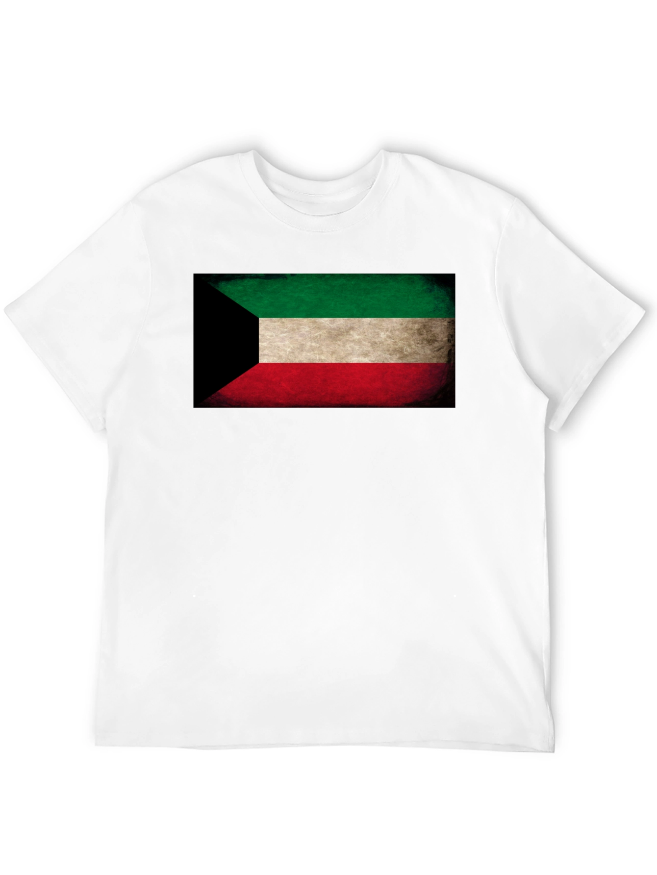 Kuwait Flag T-Shirt - Distressed Design
