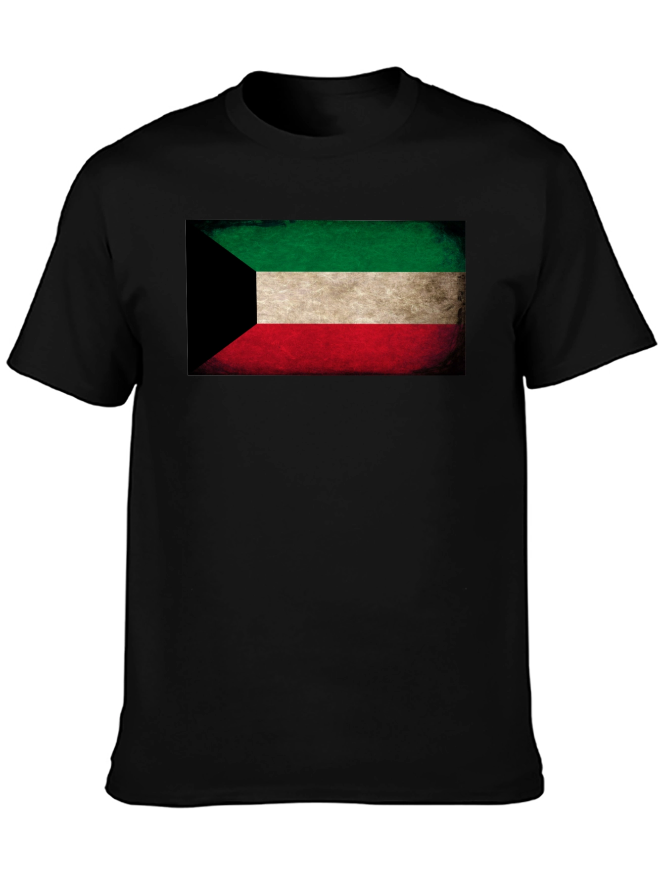 Kuwait Flag T-Shirt - Distressed Design