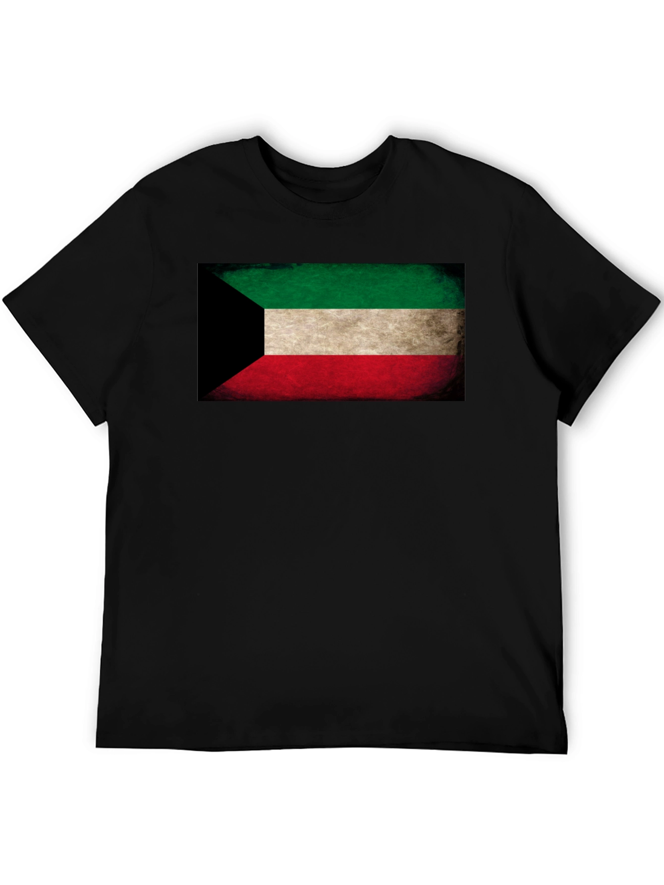 Kuwait Flag T-Shirt - Distressed Design