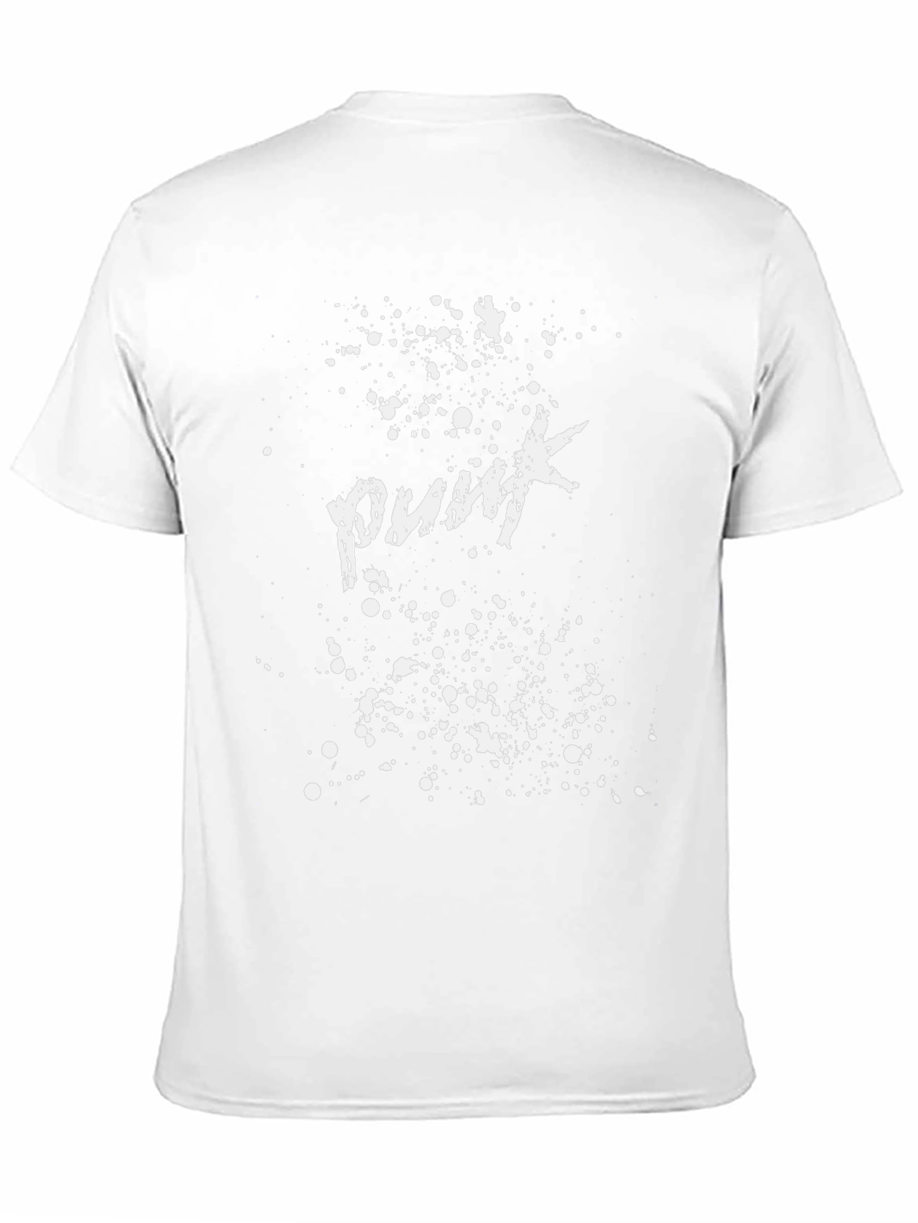 Punk Splatter Print Tee - Black