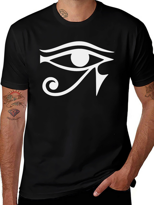Eye of Horus Graphic Tee - Black Cotton T-Shirt