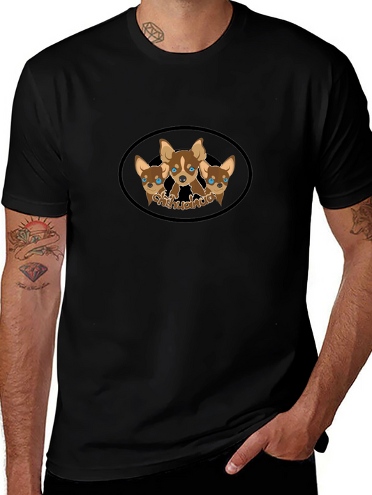 Chihuahua Dog Lover Graphic Tee - Black
